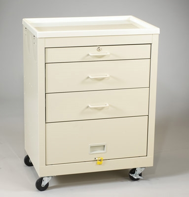 4-Drawer Cart w/Lower Panel