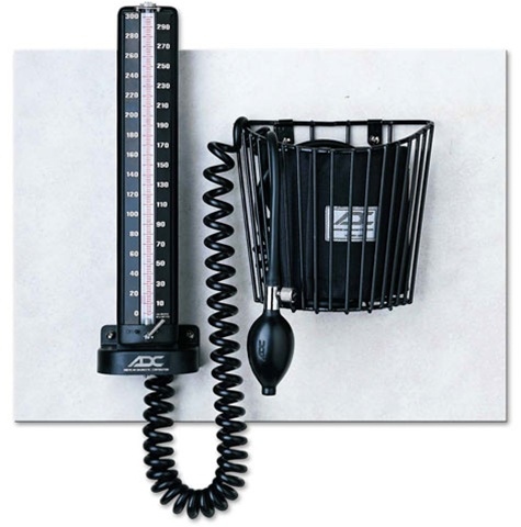 ADC Diagnostix Wall Mount Mercury Sphygmomanometer 952B
