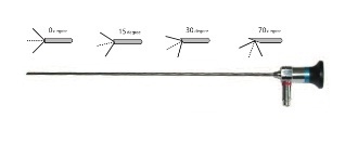 BR Surgical Hysteroscope Fiber Light Guide Semi Rigid Dual StopCocks Autoclavable (2.7mm x 302mm 0 Degrees)