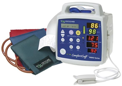 Criticare VitalCare Vital Signs Monitor w/ DOX SpO2, NIBP, HR and Printer