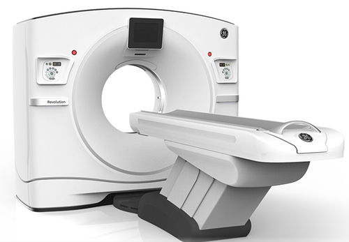 CT SCANNER / FOR FULL-BODY TOMOGRAPHY / 128-SLICE / WIDE-BORE REVOLUTION FRONTIER