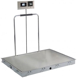 Detecto Solace In-Floor Dialysis Scale with Handrail (36"x36")