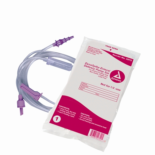 DynaSpike Enteral Delivery Pump Set - Case of 30 Sets