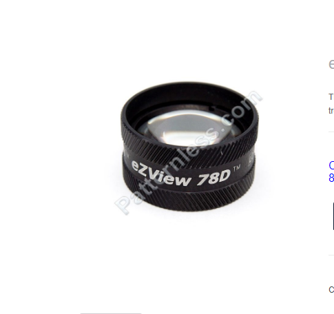 eZView 78D Slit Lamp Lens