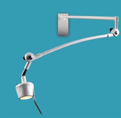 HM-Series Wall Mount Examination Lamp, 44" Articulated Arm