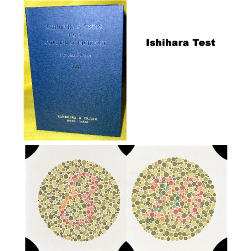 Ishihara 14 plates Color Test