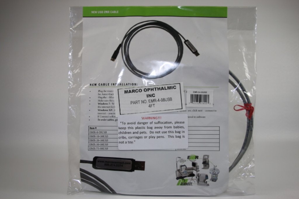 Marco EMR Connection Cable, USB, 4 Ft.