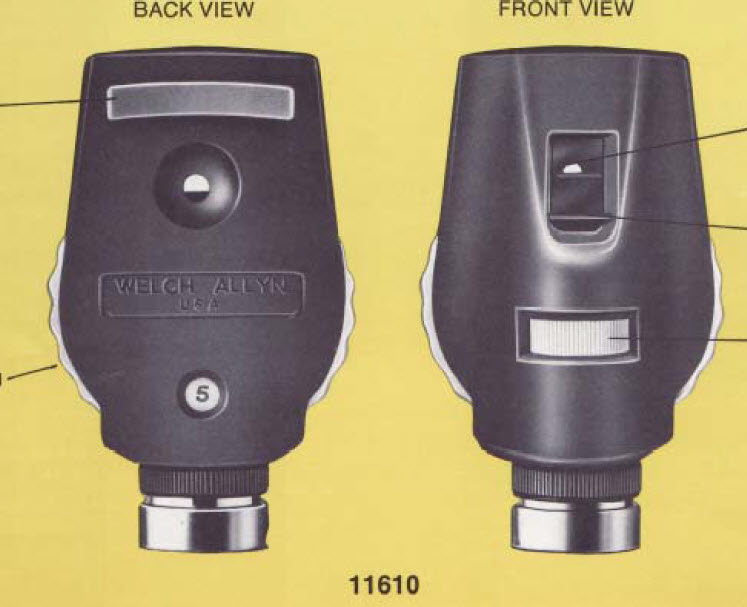 OBSOLETE OPHTHALMOSCOPES MANUFACTURED FROM 1947 TO 1993
