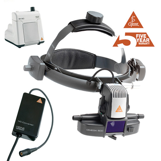 Omega 500 LED Indirect Ophthalmoscope with EN50 Transformer