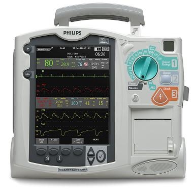 Philips Heartstart MRx w/ 3-lead ECG, AED function, Pacing (Refurbished)
