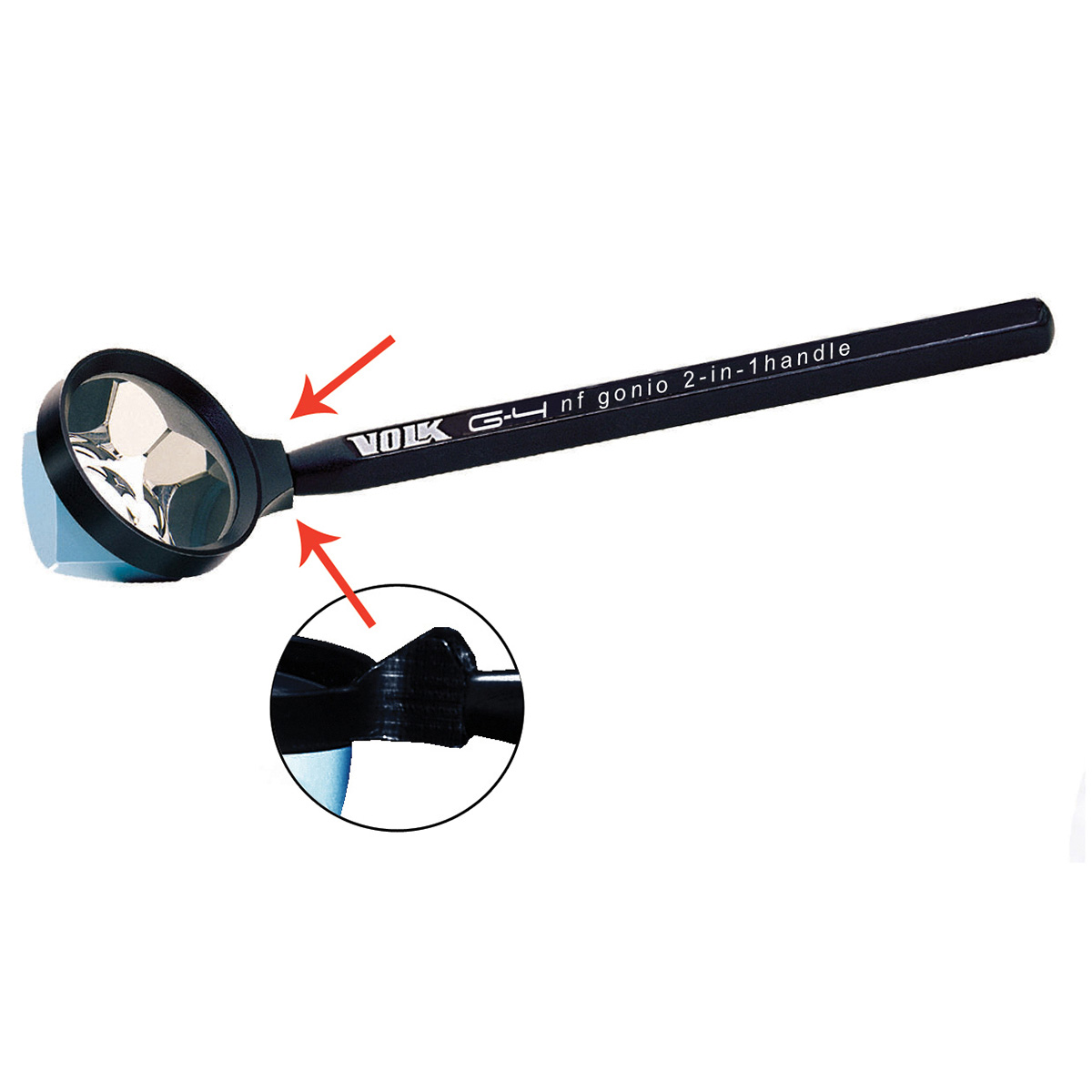 Volk G-4 Lens with Versatile 2 in 1 Handle for Static or Dynamic Gonioscopy