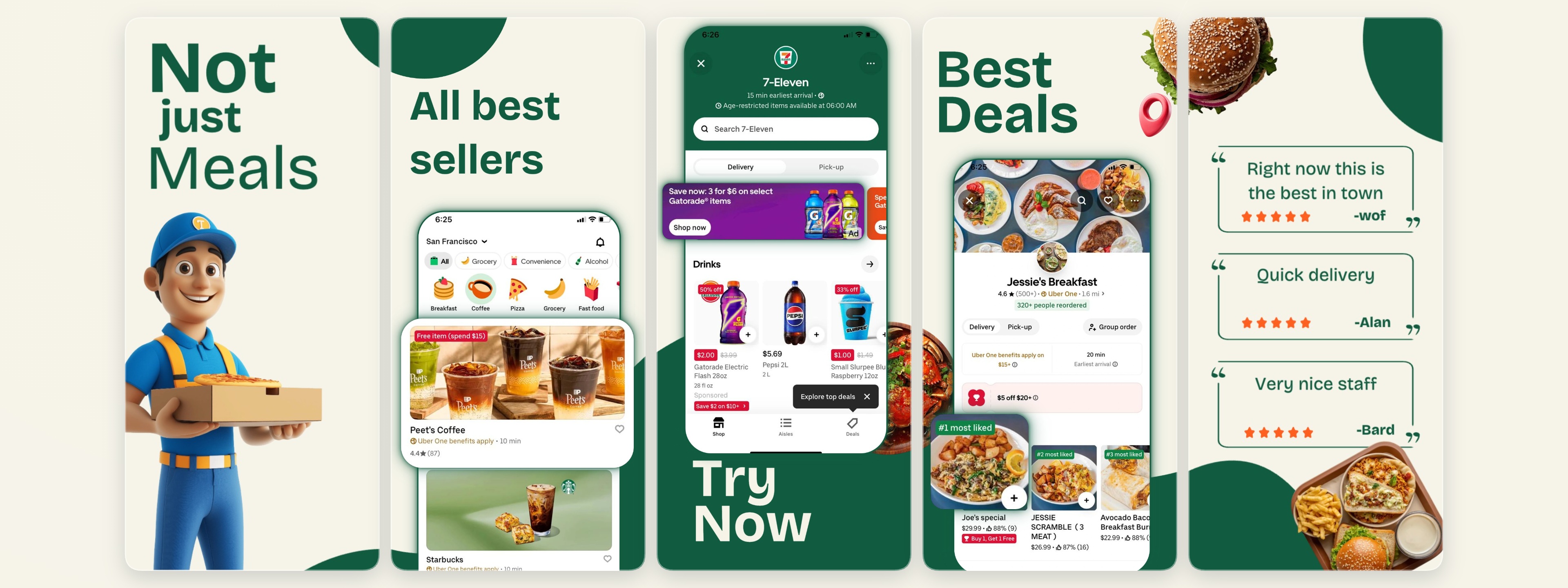 Food delivery preview