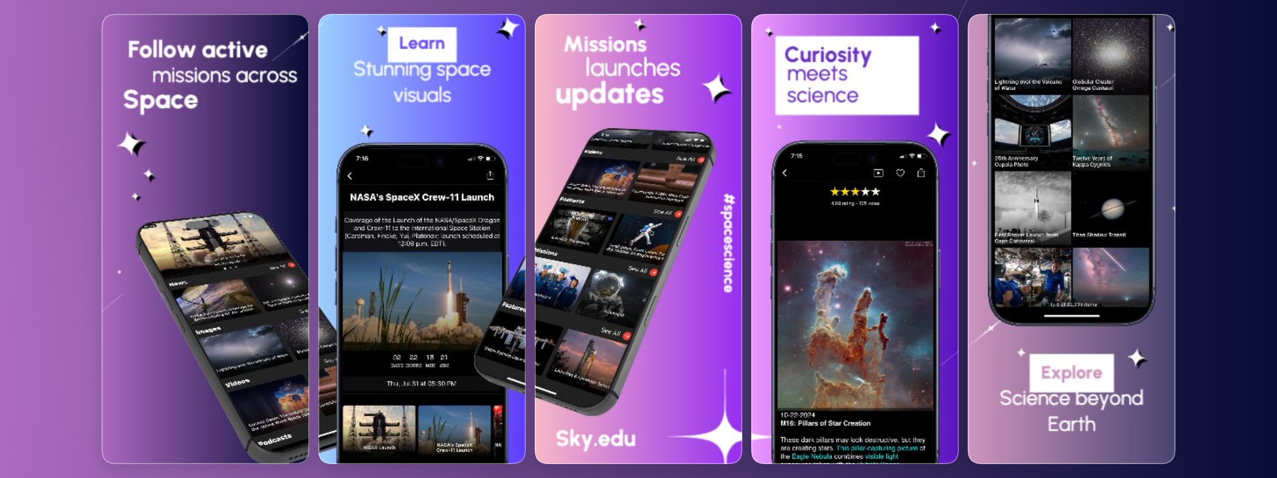 Space missions preview