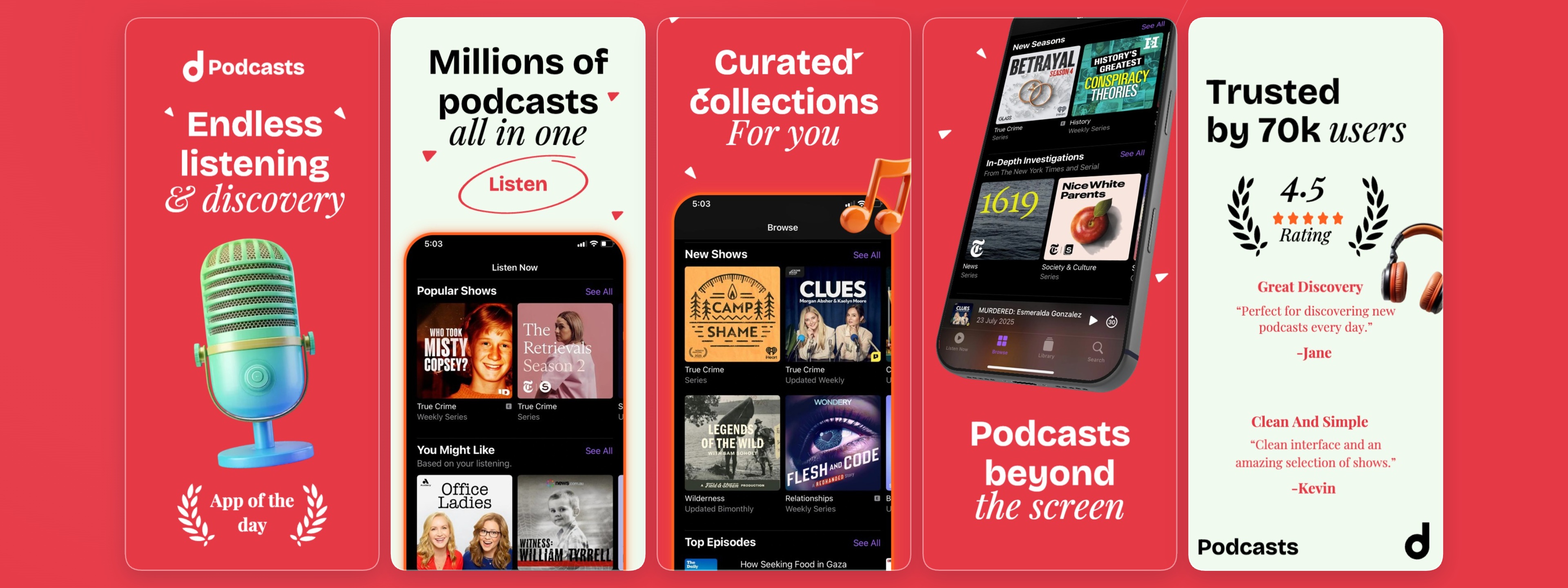 Podcasts app preview