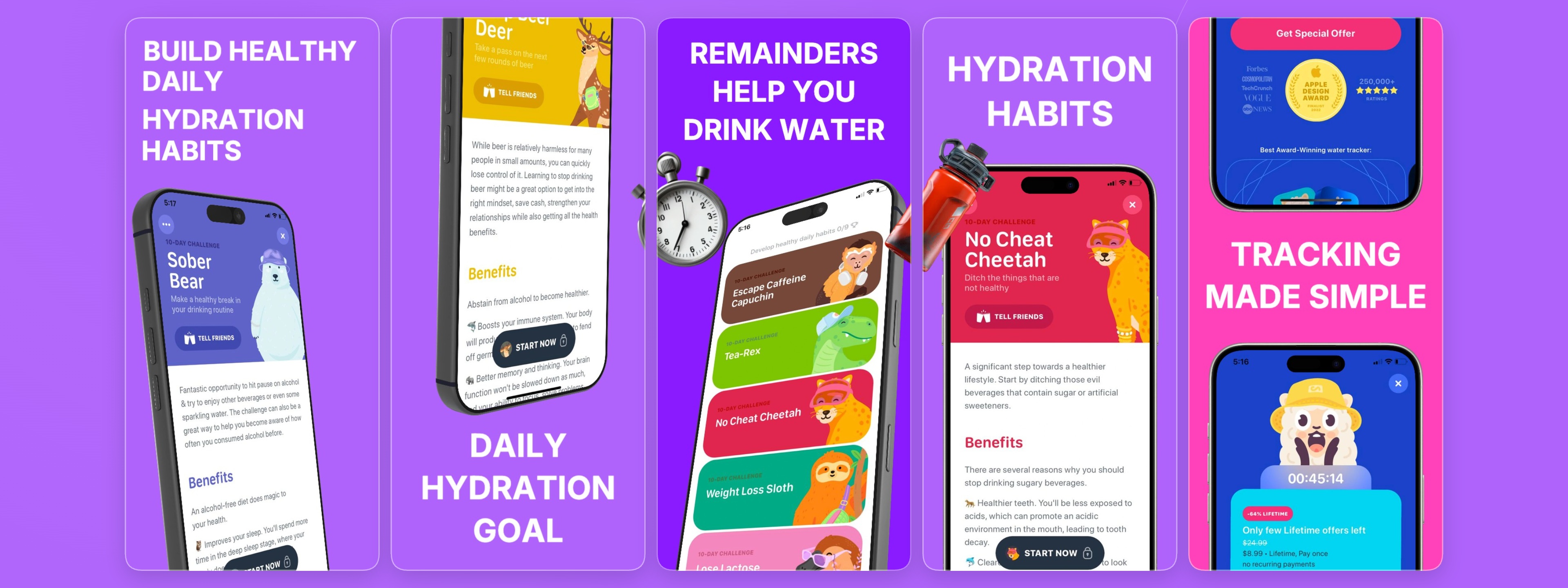 Hydration tracker app preview
