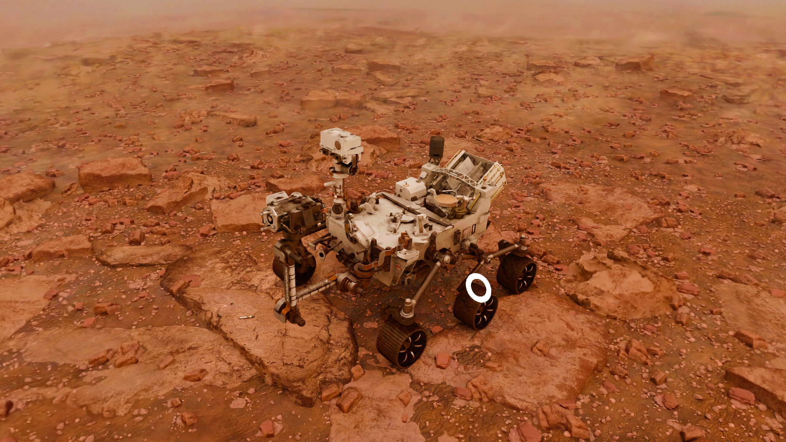 Perseverance rover - Synthetic scene