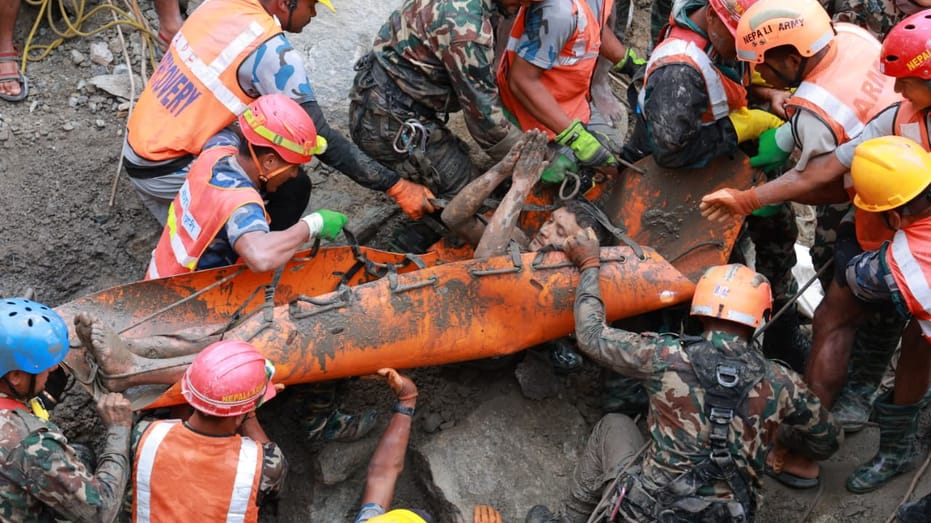 Nepal Tunnel Rescue After Floods