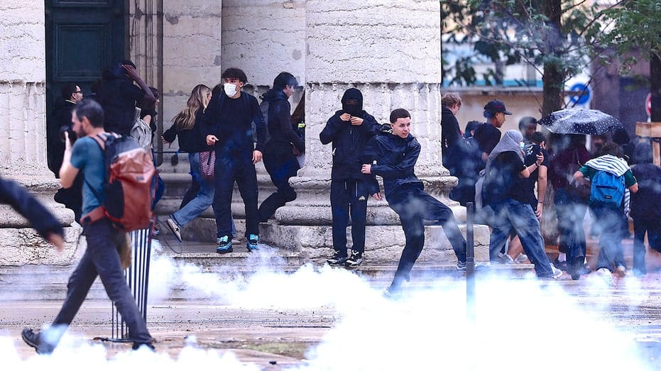 France Student Protest Unrest