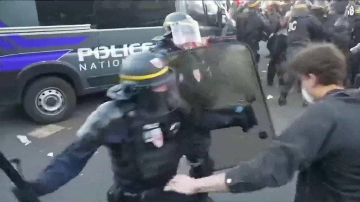 France Student Protest Crackdown