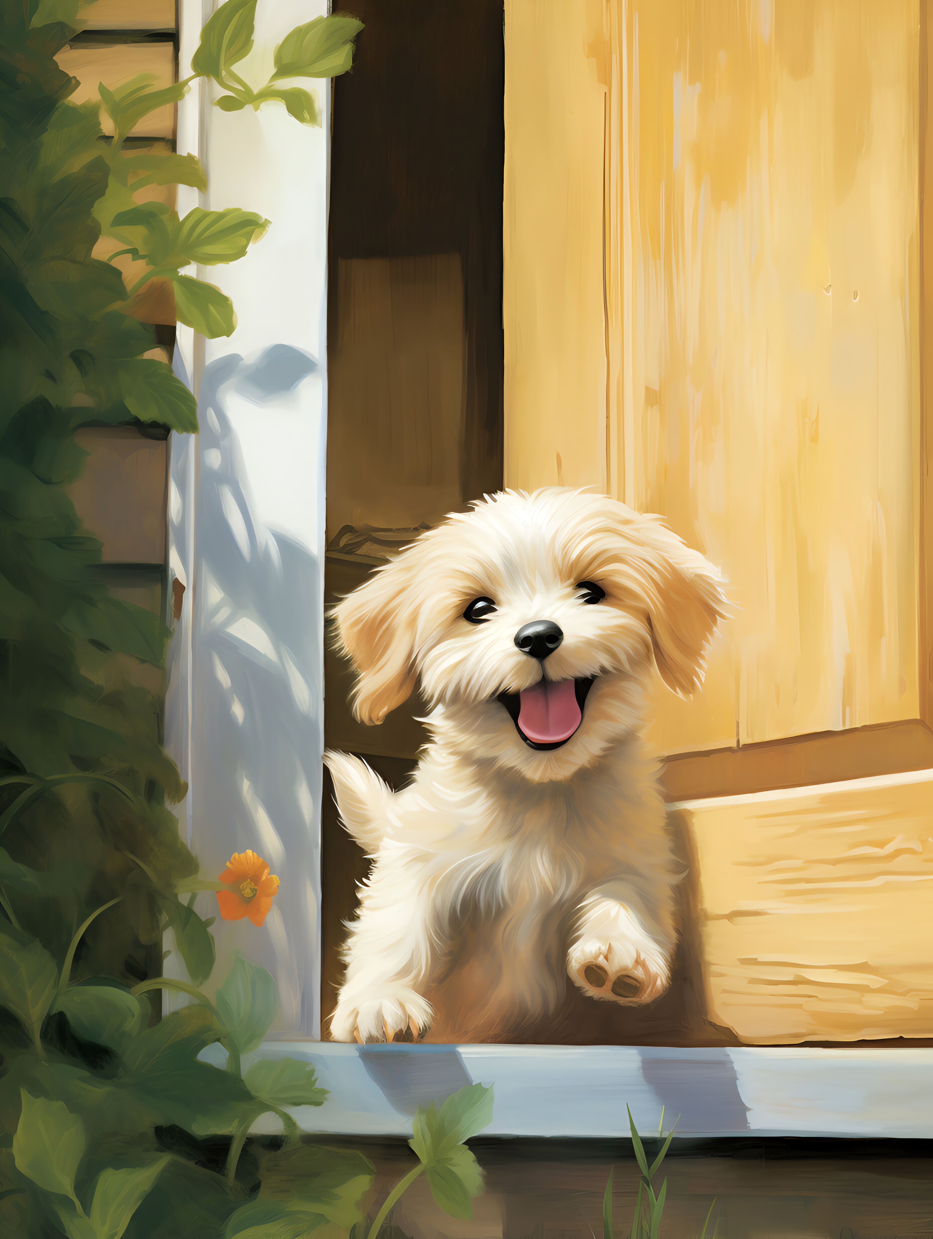 Illustration for page 14 of All the Things a Puppy Can Do!