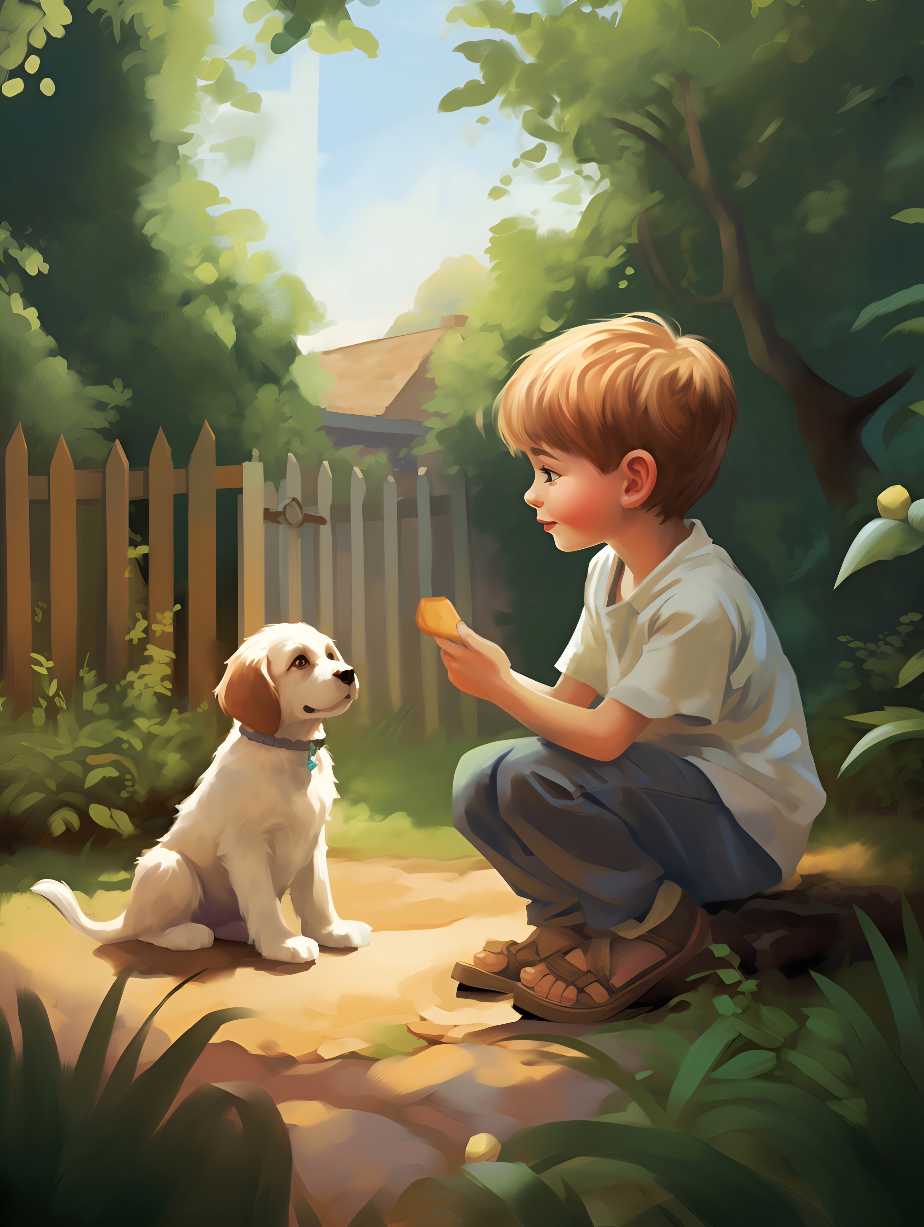 Illustration for page 9 of All the Things a Puppy Can Do!
