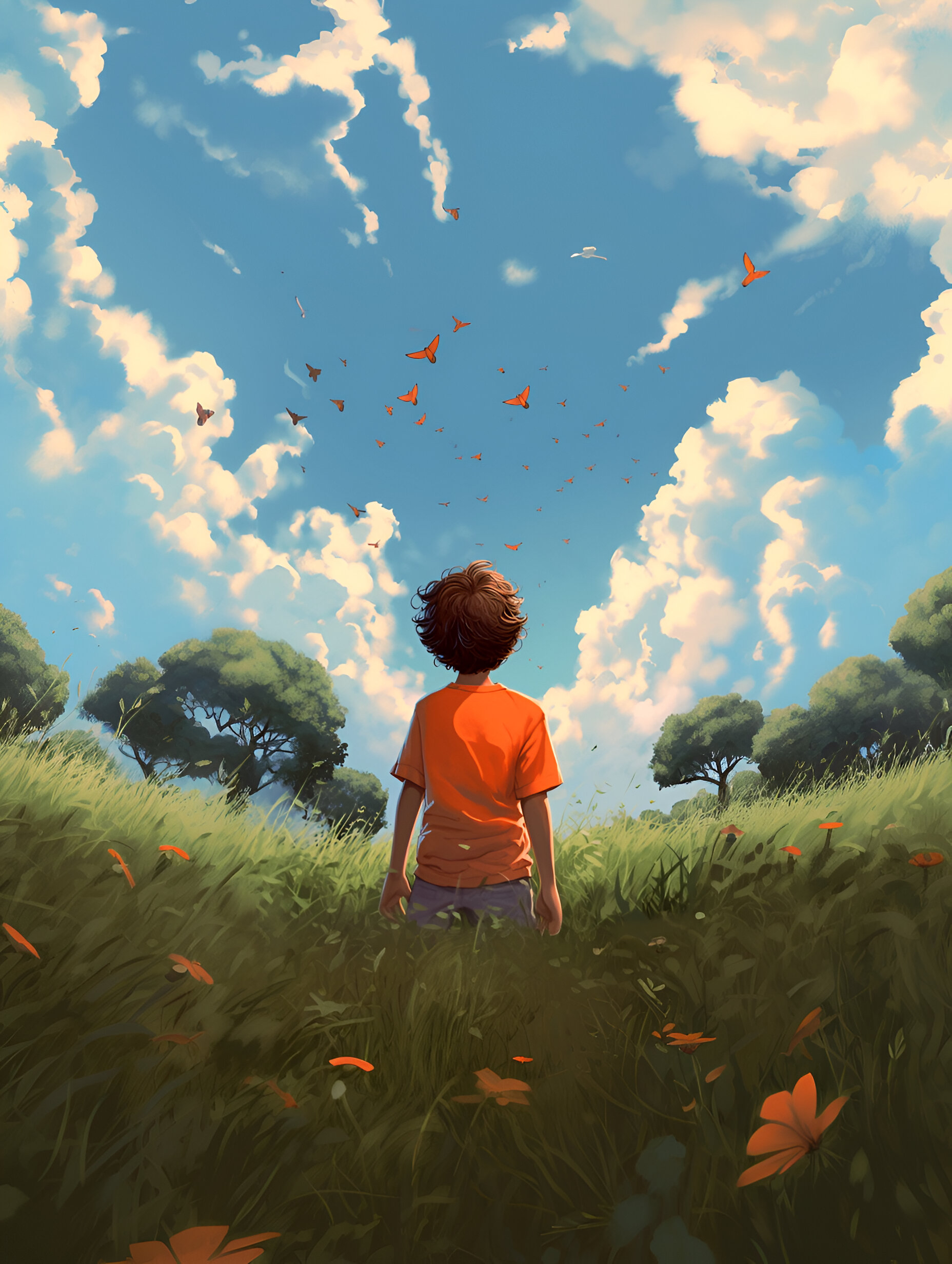 Illustration for page 2 of Benny and the Wonderful Wings