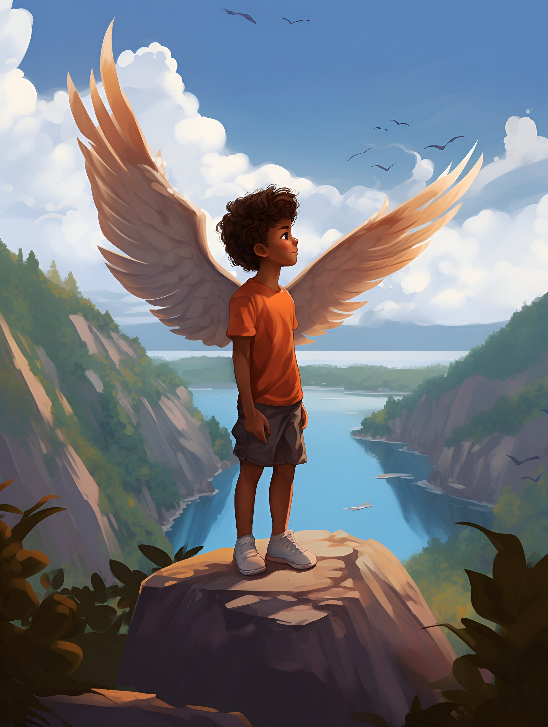 Illustration for page 12 of Benny and the Wonderful Wings