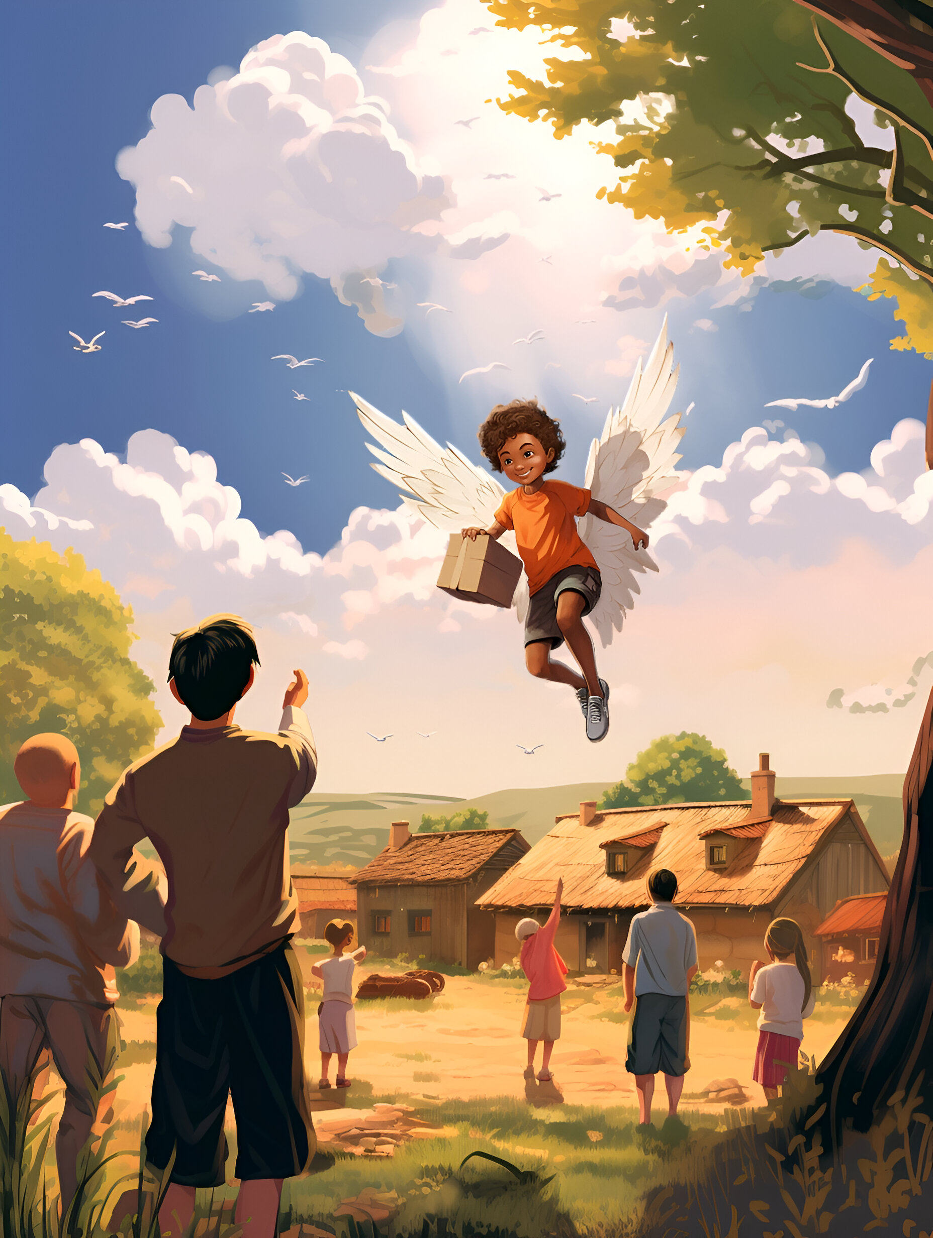 Illustration for page 15 of Benny and the Wonderful Wings