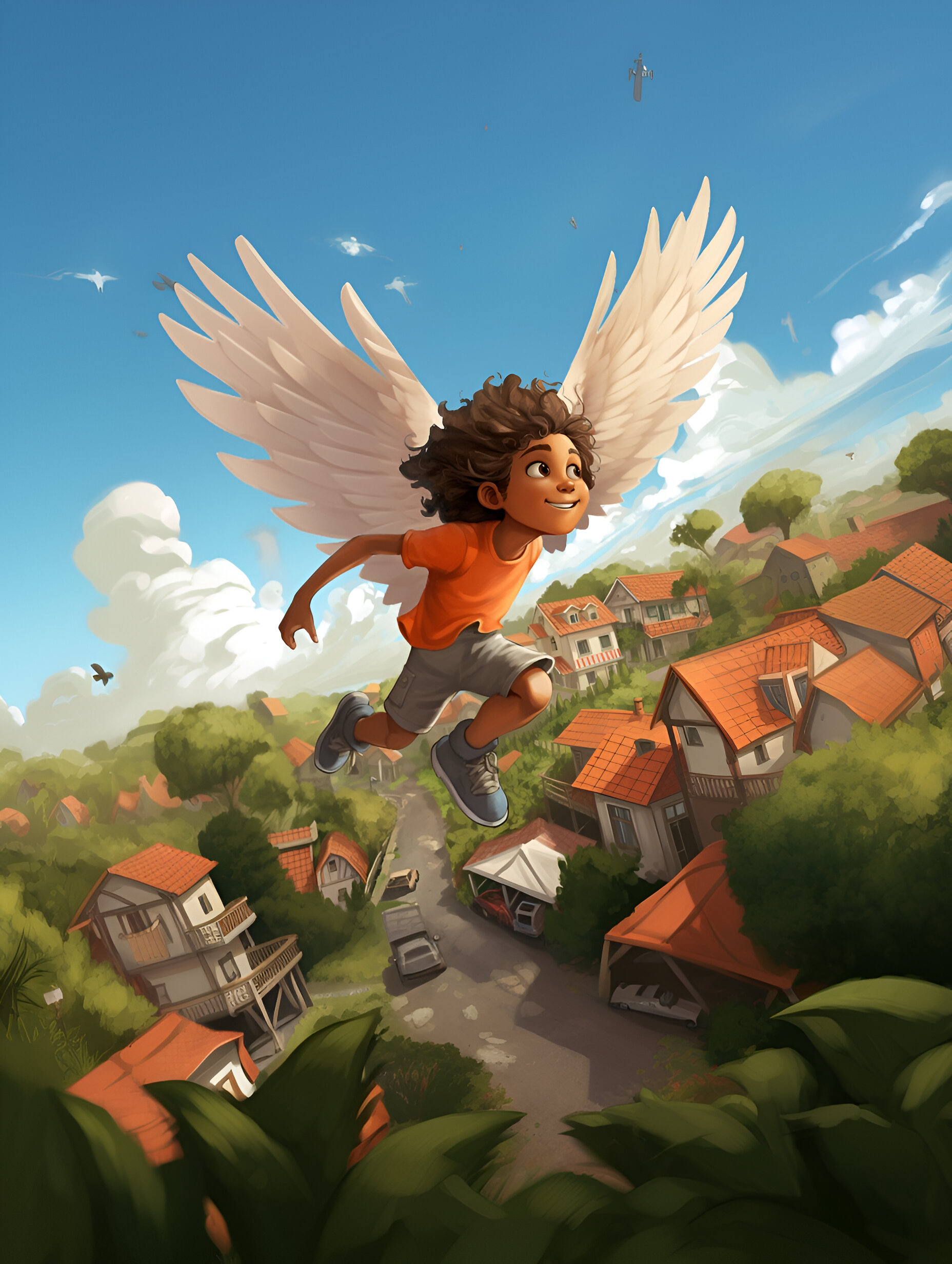 Illustration for page 16 of Benny and the Wonderful Wings