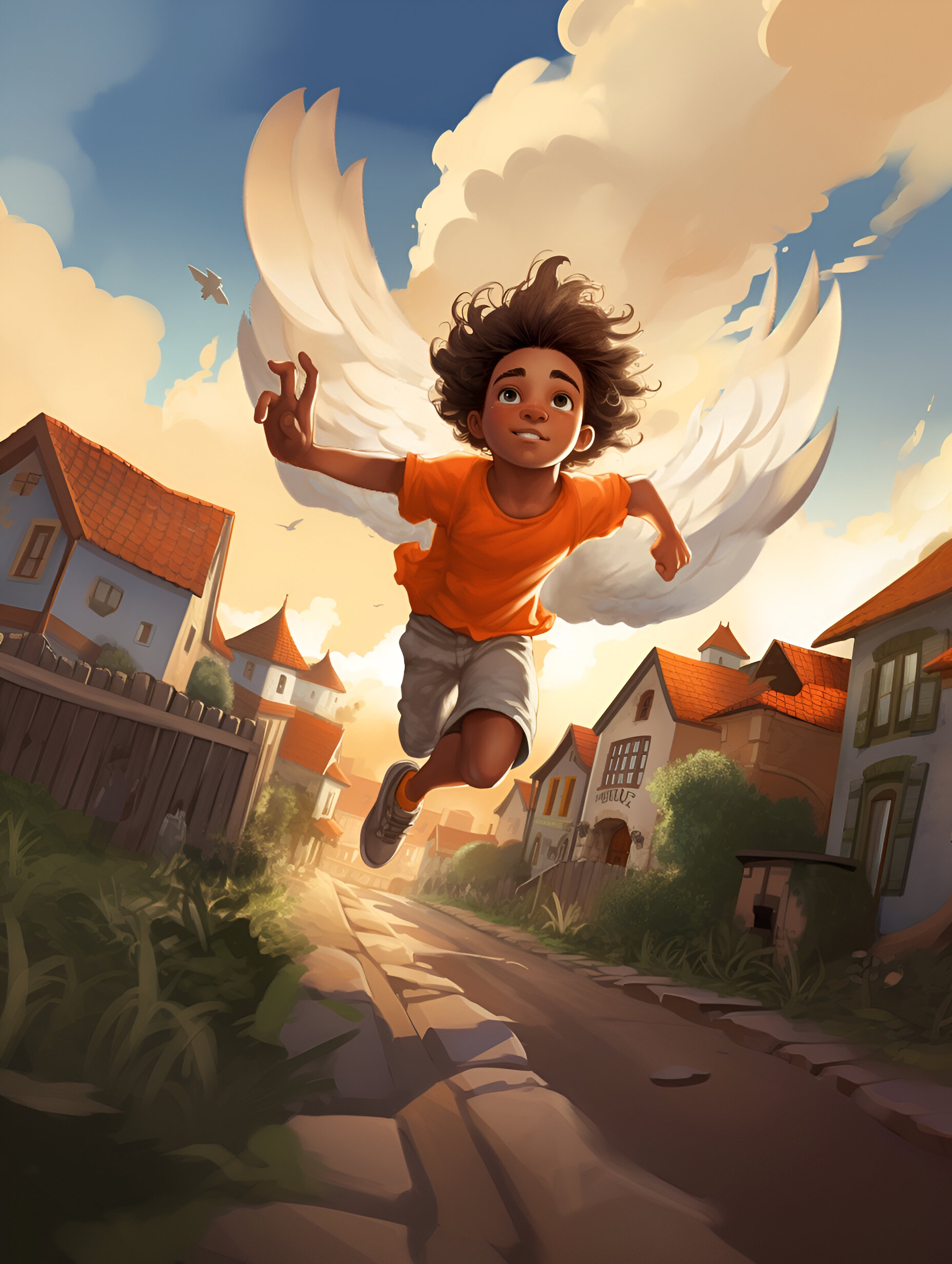 Illustration for page 17 of Benny and the Wonderful Wings