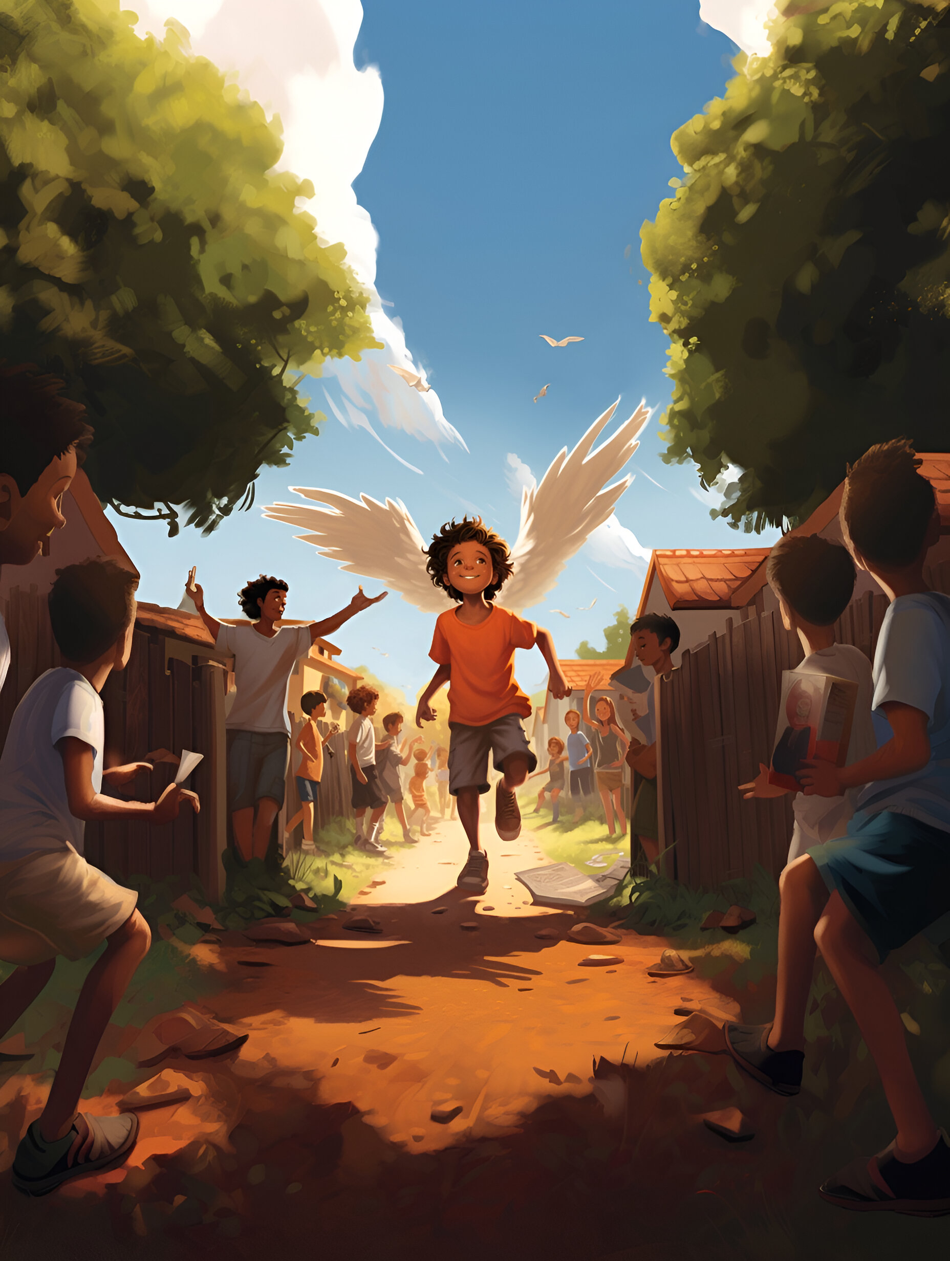 Illustration for page 18 of Benny and the Wonderful Wings