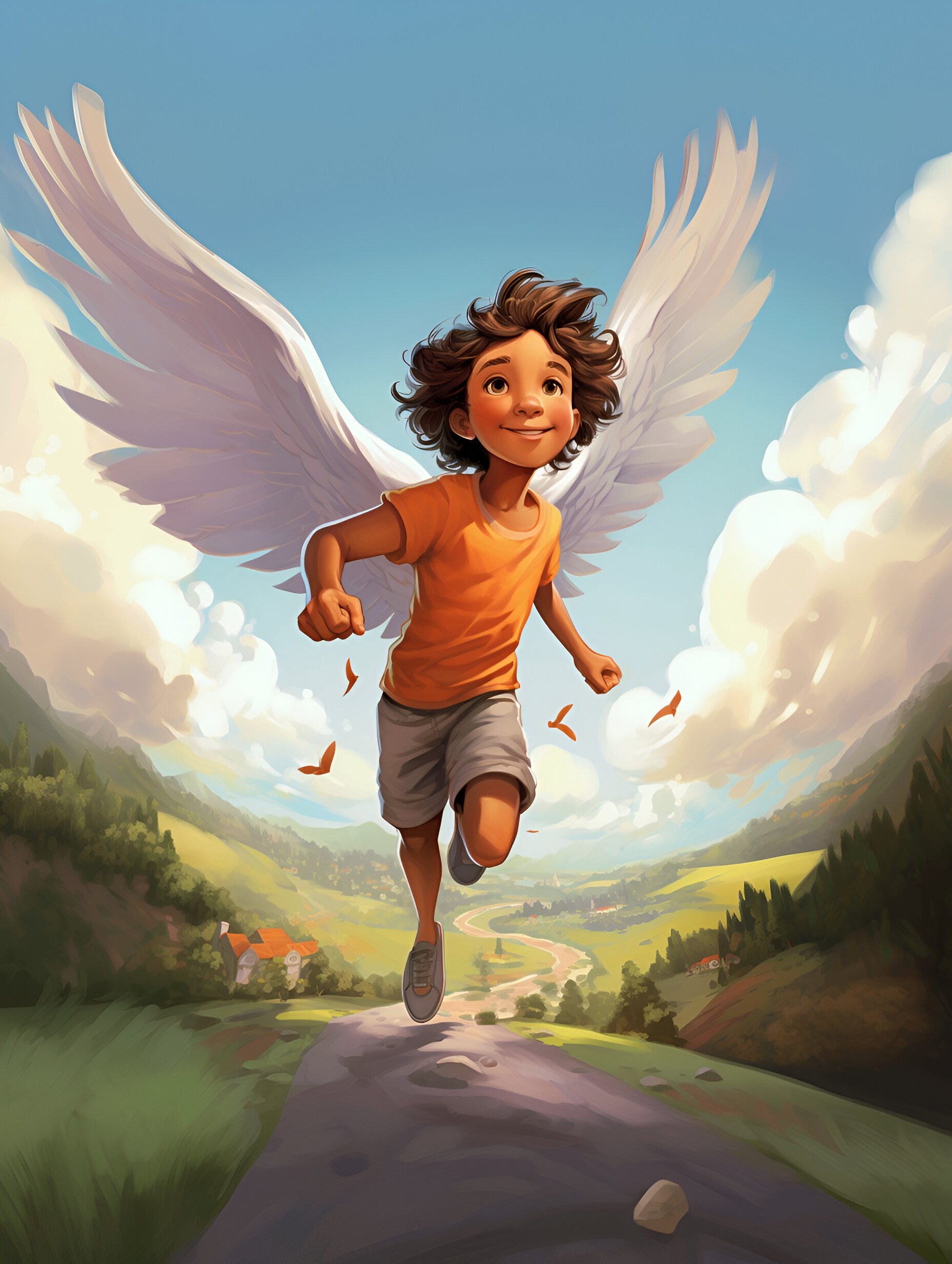 Illustration for page 5 of Benny and the Wonderful Wings