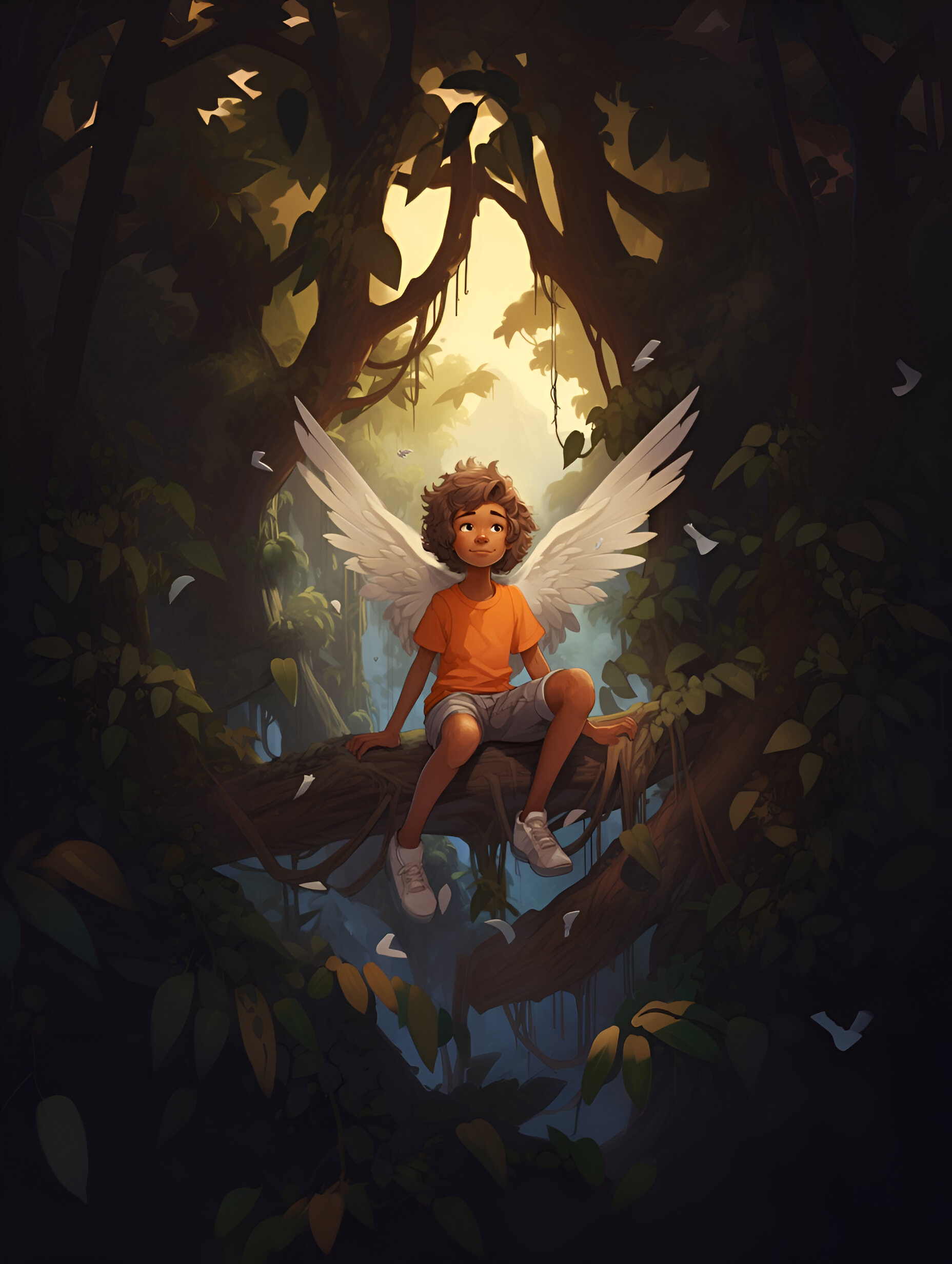 Illustration for page 8 of Benny and the Wonderful Wings