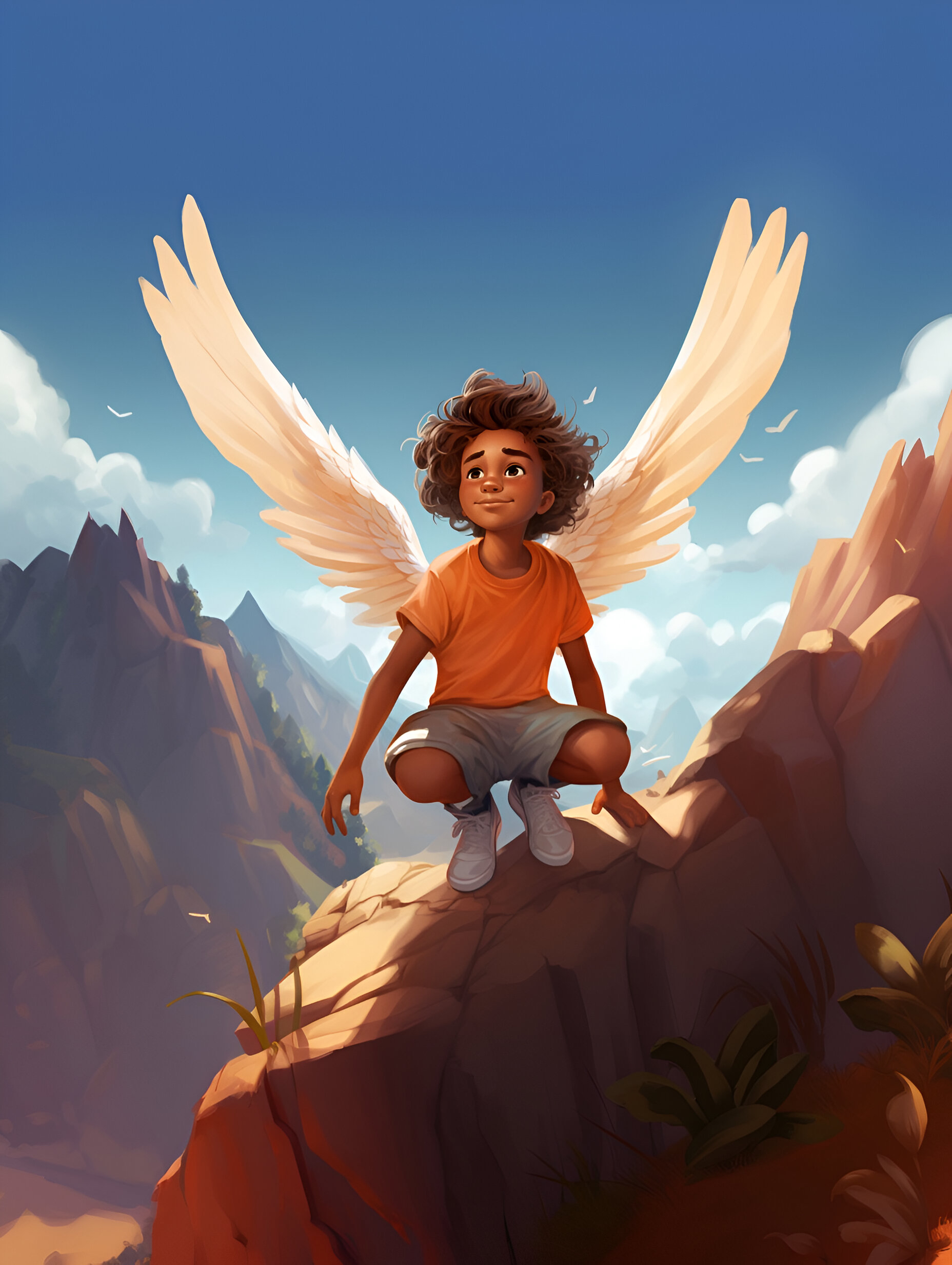 Illustration for page 9 of Benny and the Wonderful Wings