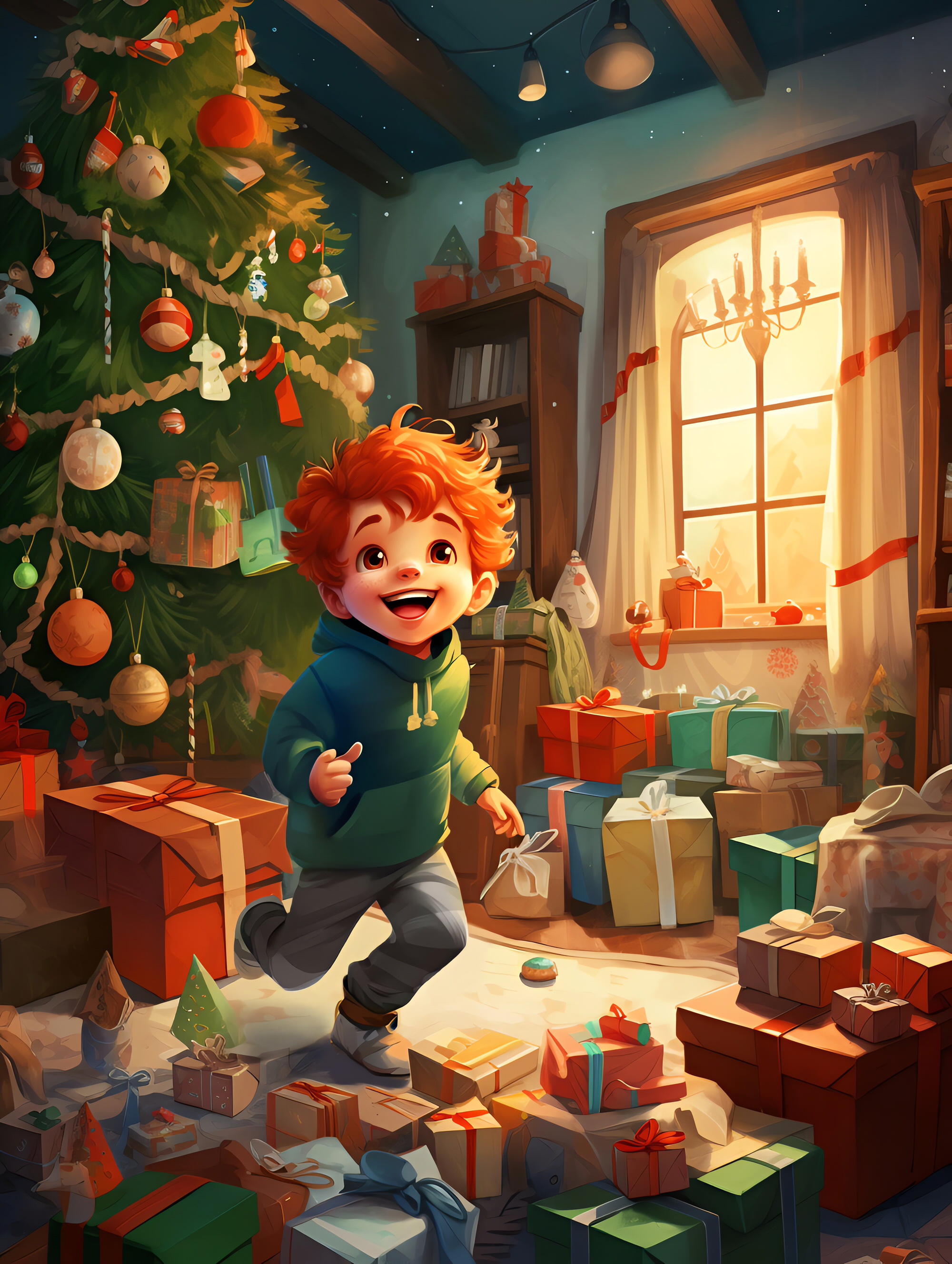 Illustration for page 4 of Bobby's Christmas Miracle