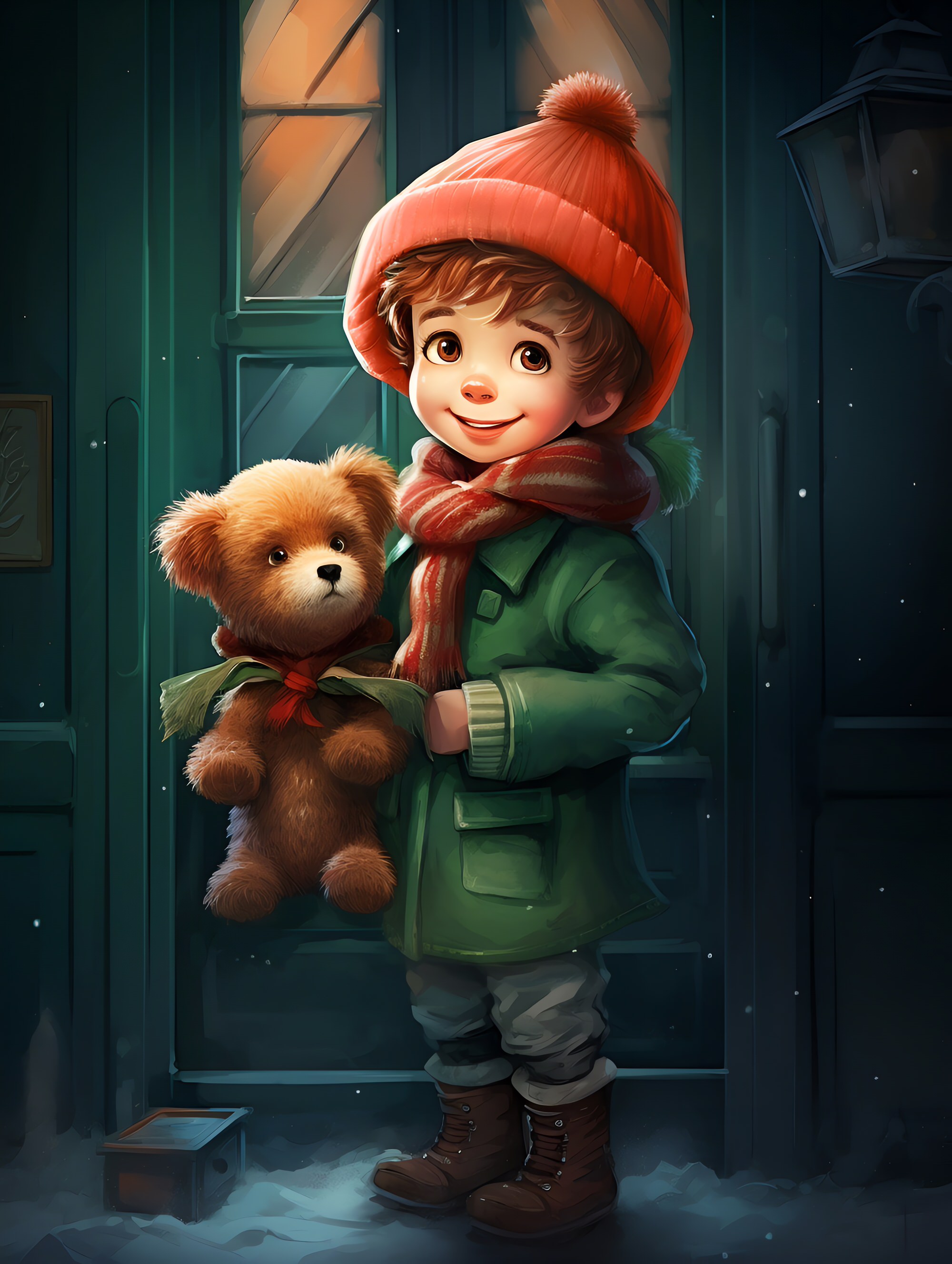 Illustration for page 6 of Bobby's Christmas Miracle