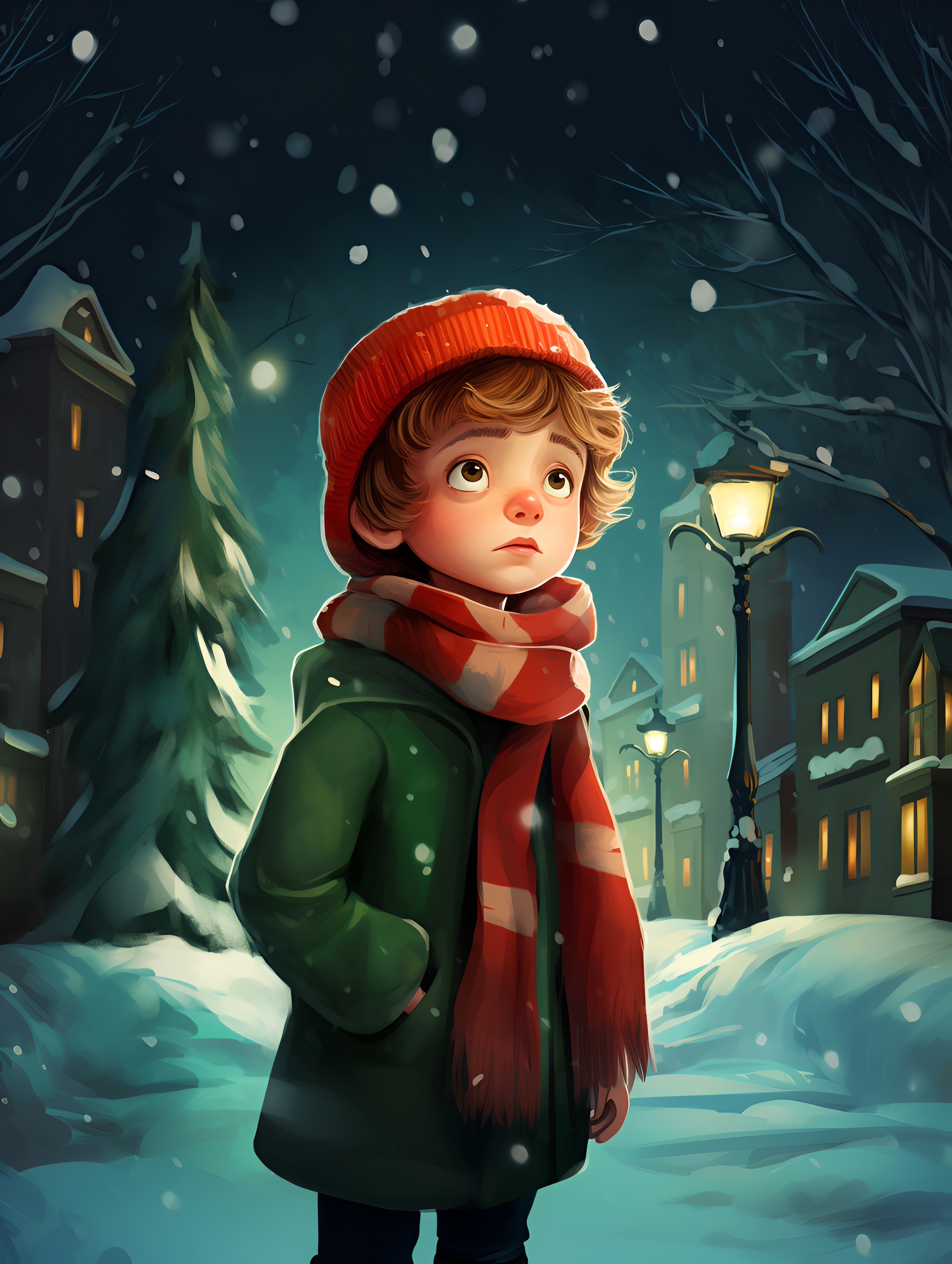 Illustration for page 8 of Bobby's Christmas Miracle