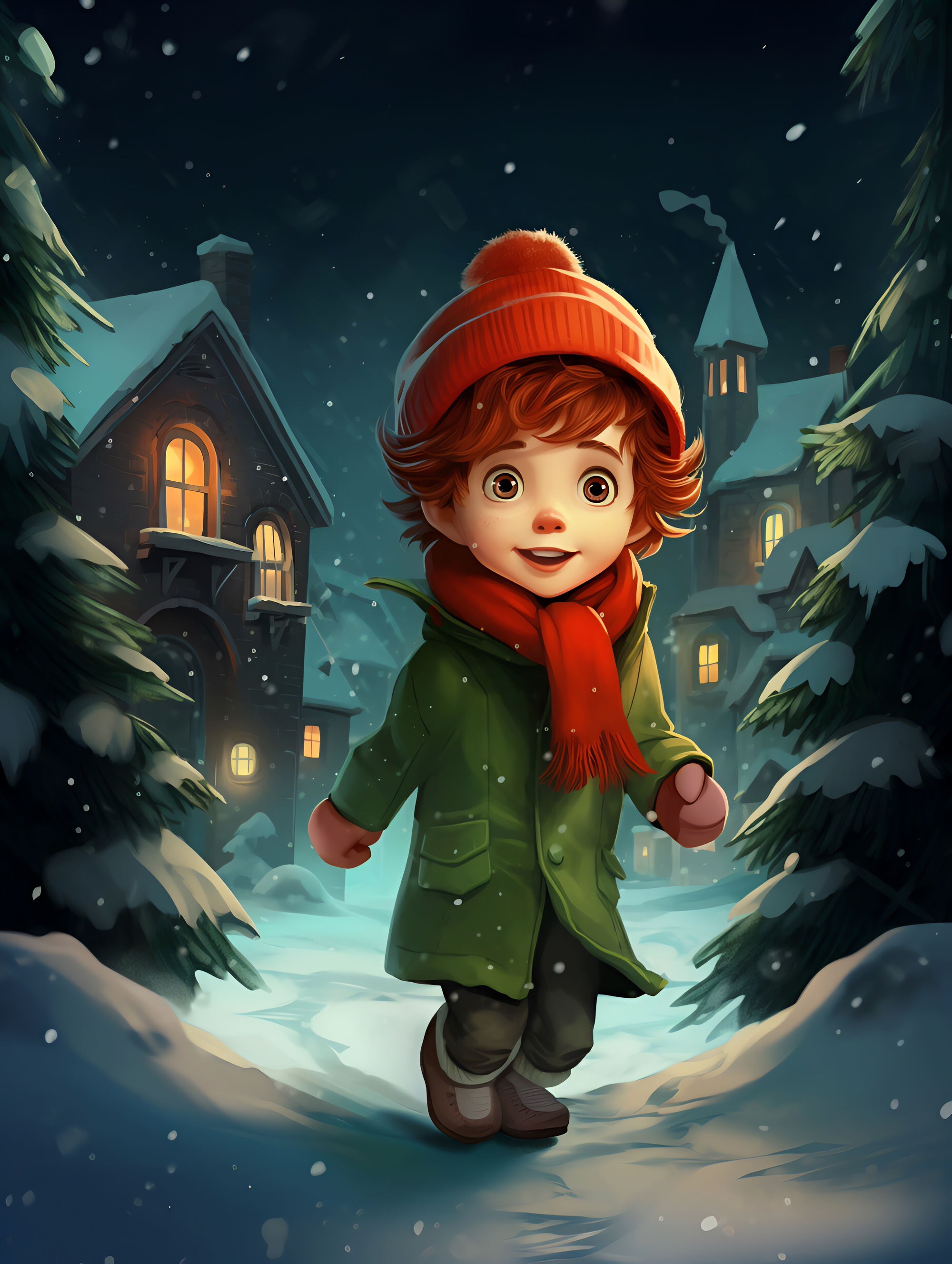 Illustration for page 9 of Bobby's Christmas Miracle