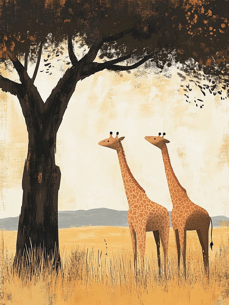 Illustration for page 3 of Eliza's Savanna Safari