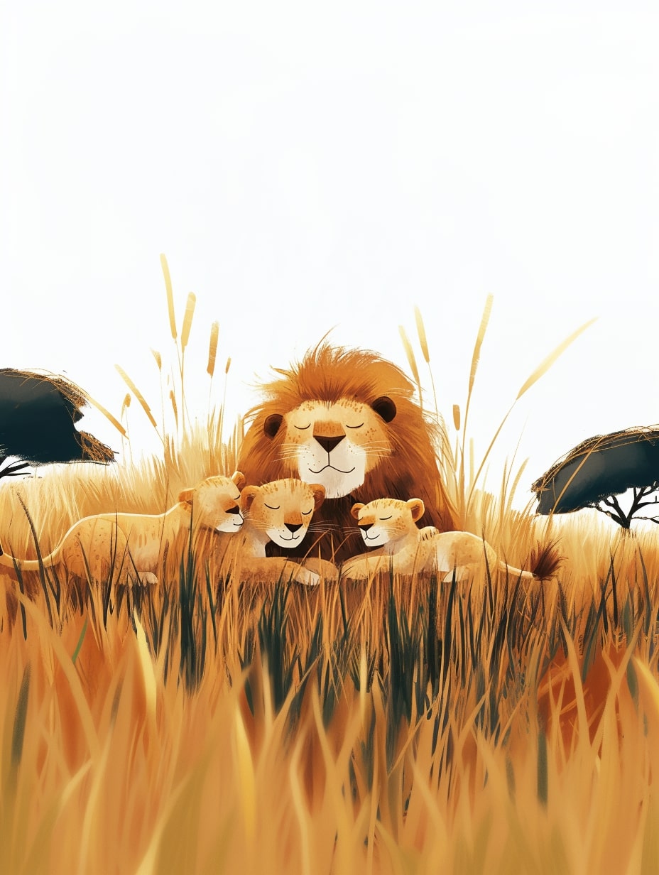 Illustration for page 9 of Eliza's Savanna Safari