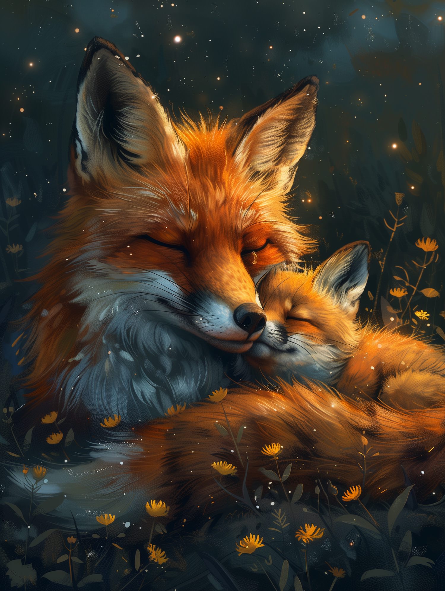 Illustration for page 2 of Go to Sleep, Little One