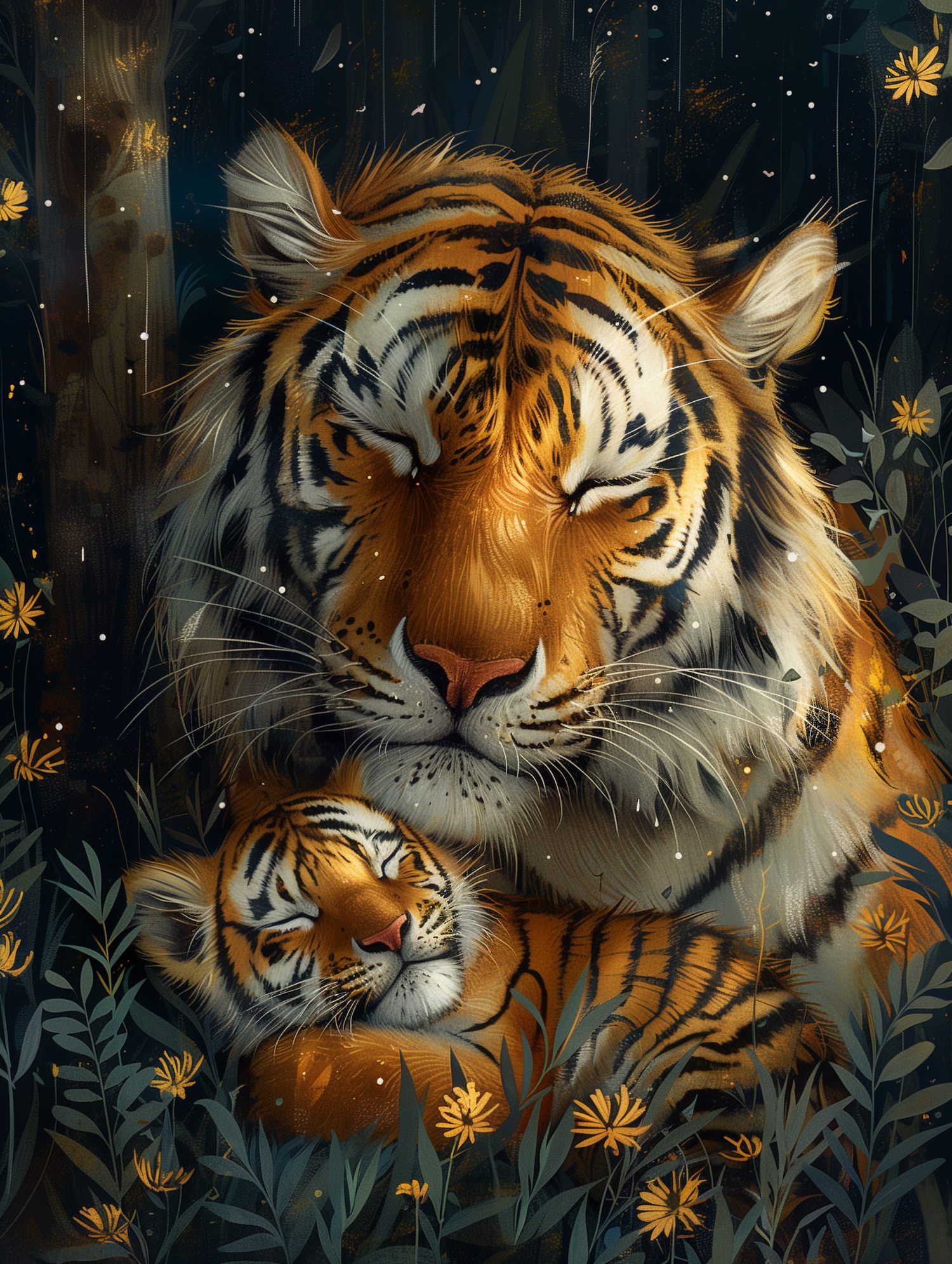 Illustration for page 7 of Go to Sleep, Little One