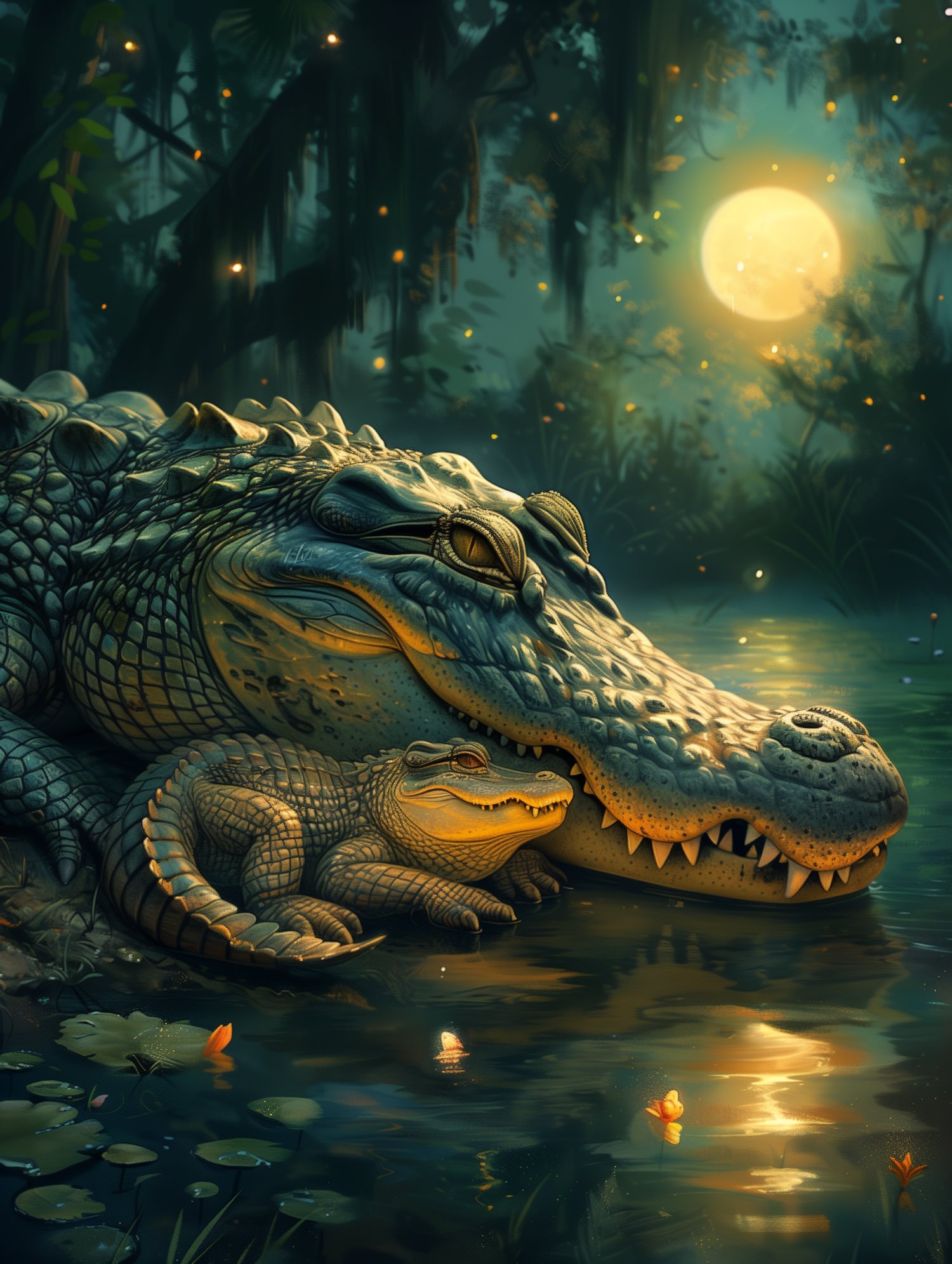 Illustration for page 8 of Go to Sleep, Little One