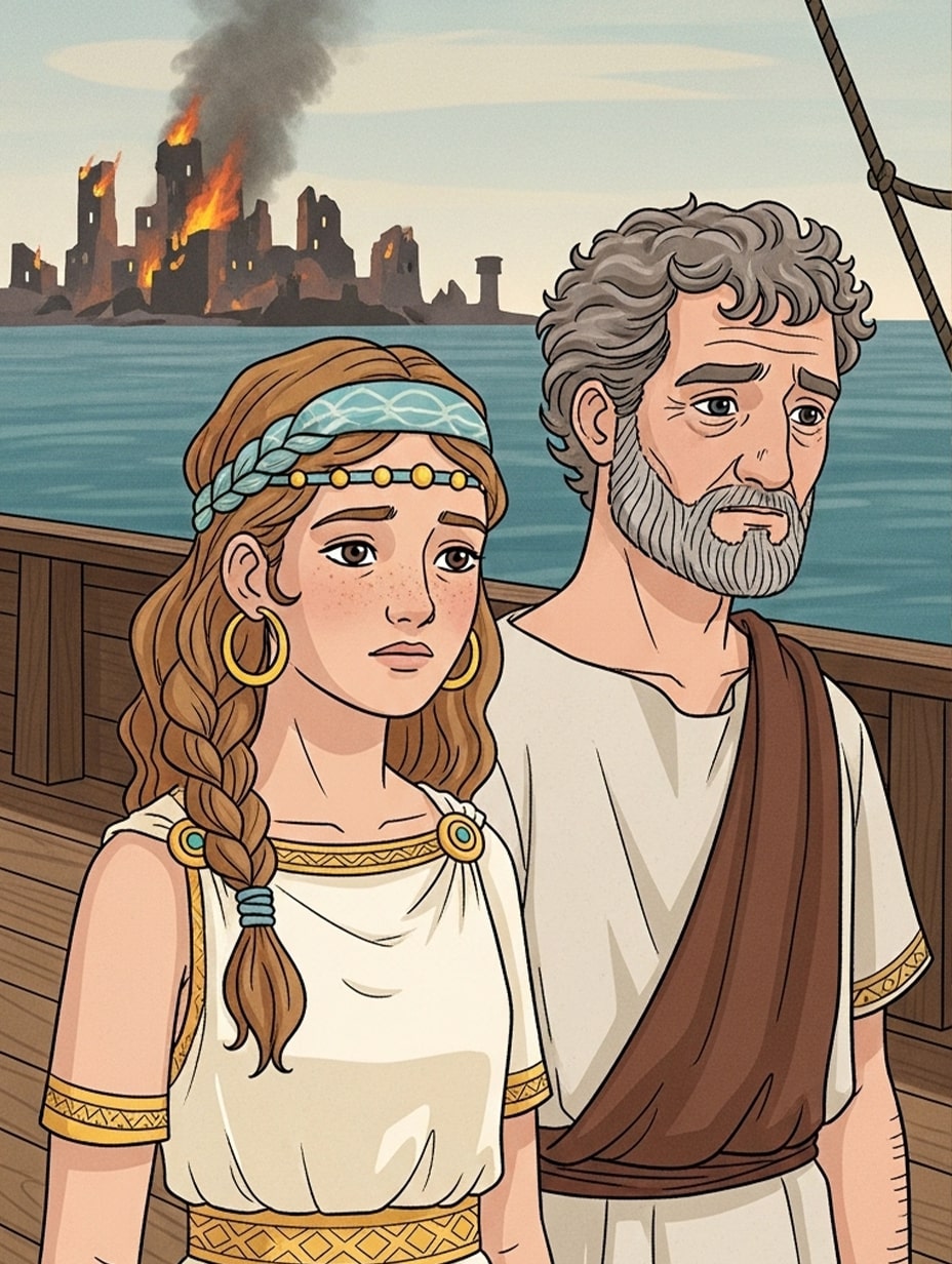 Illustration for page 21 of Helen of Troy: The Journey of a Princess