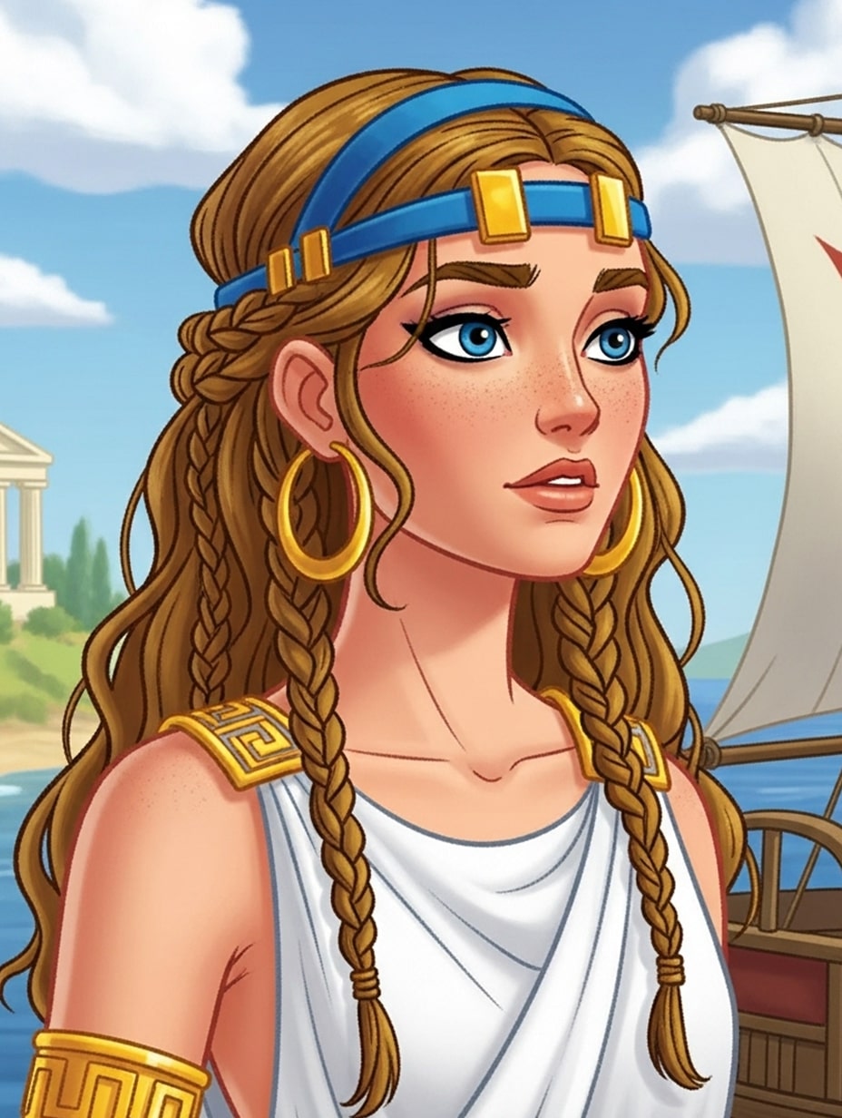 Illustration for page 7 of Helen of Troy: The Journey of a Princess