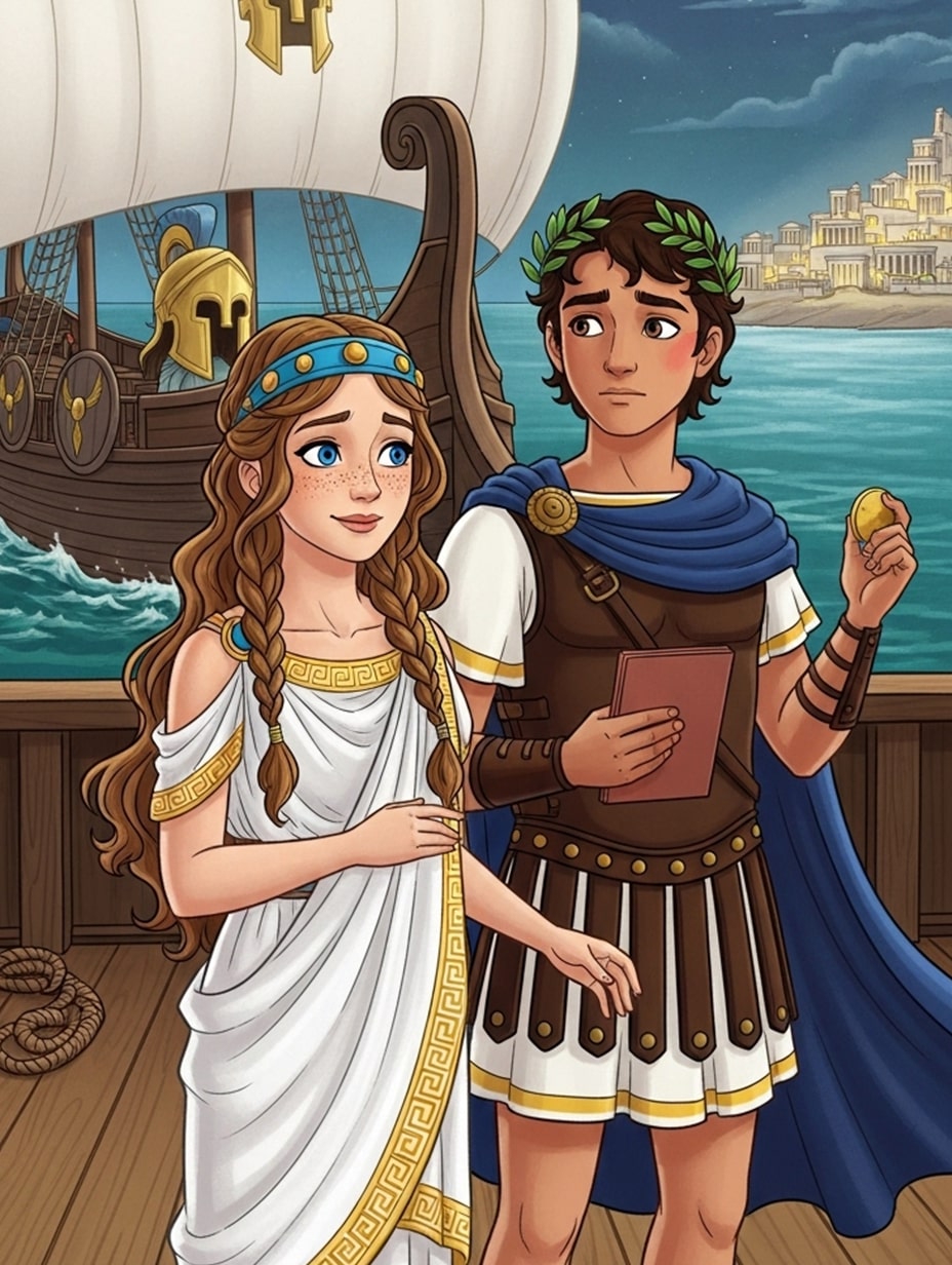 Illustration for page 8 of Helen of Troy: The Journey of a Princess