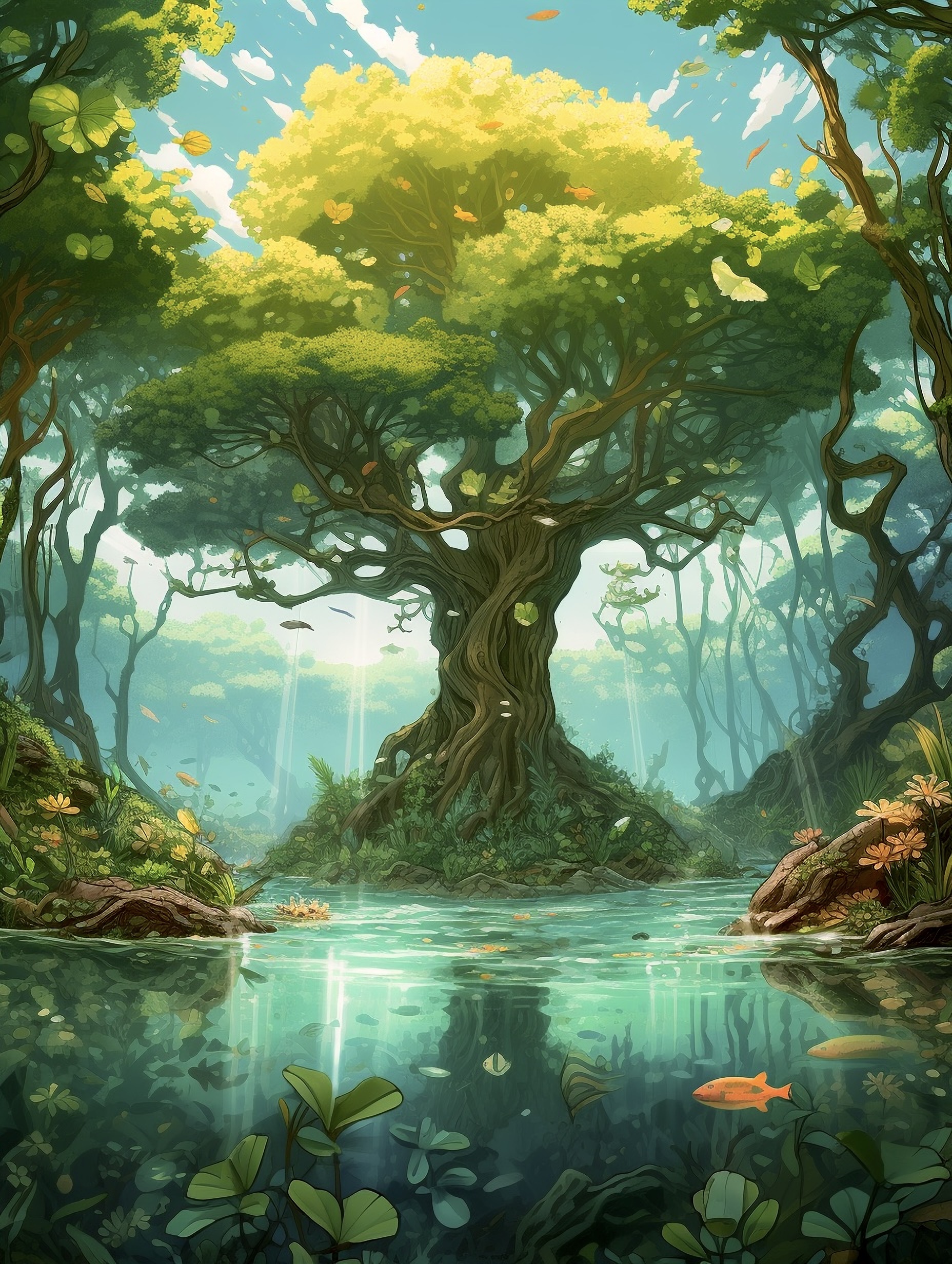 Illustration for page 7 of If I Were A Tree