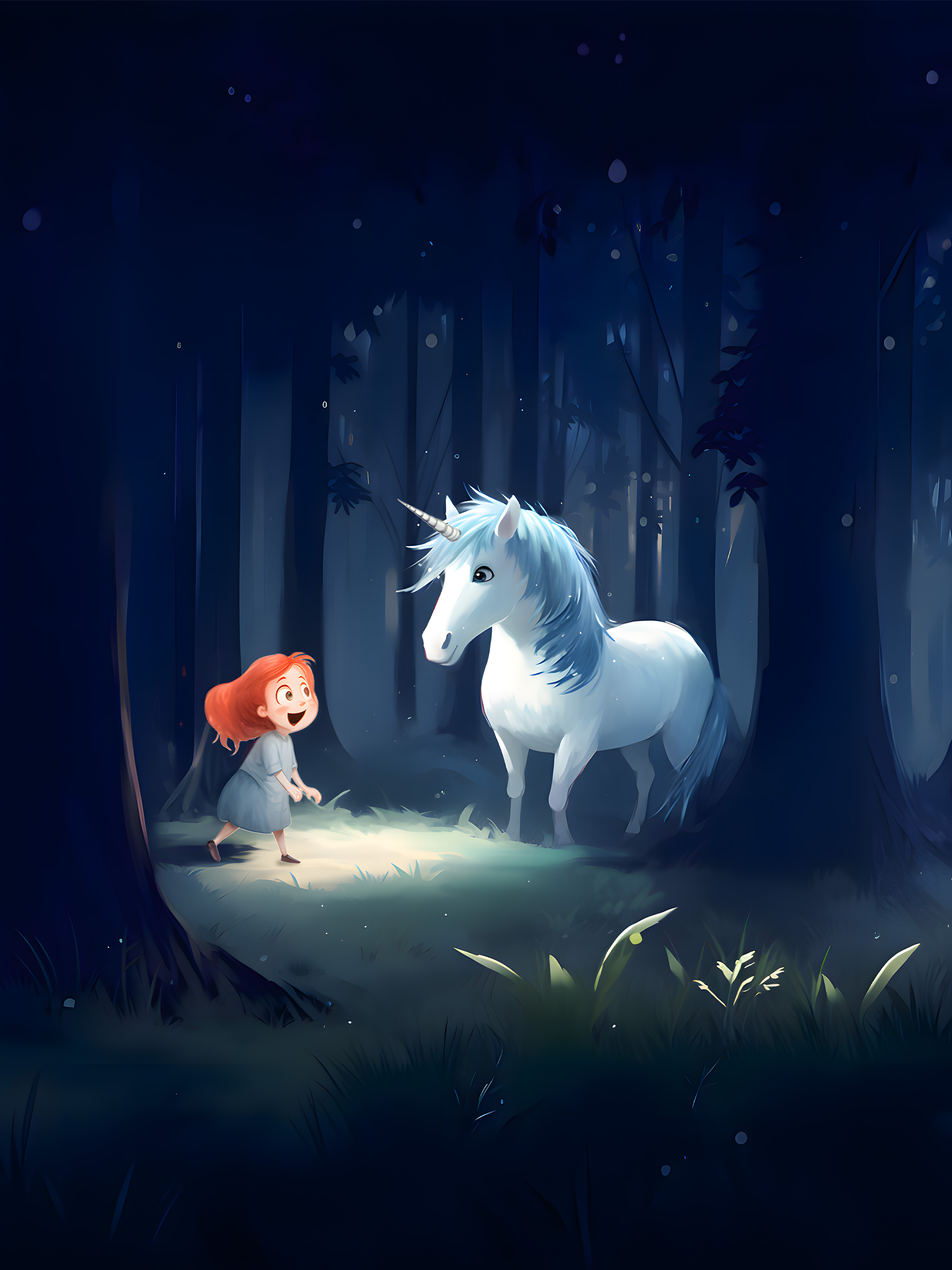 Illustration for page 3 of Lily and the Laughing Unicorn