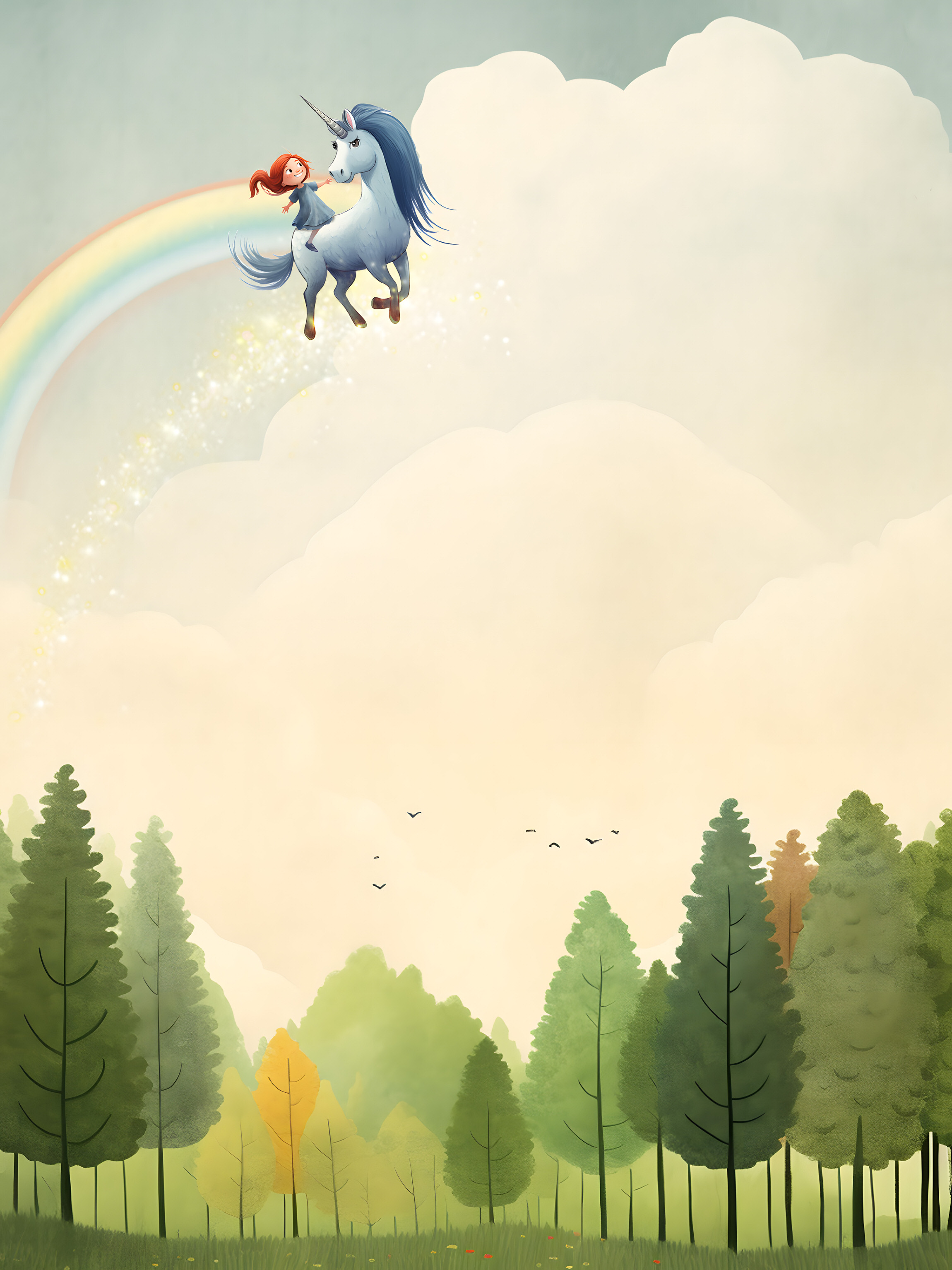 Illustration for page 5 of Lily and the Laughing Unicorn