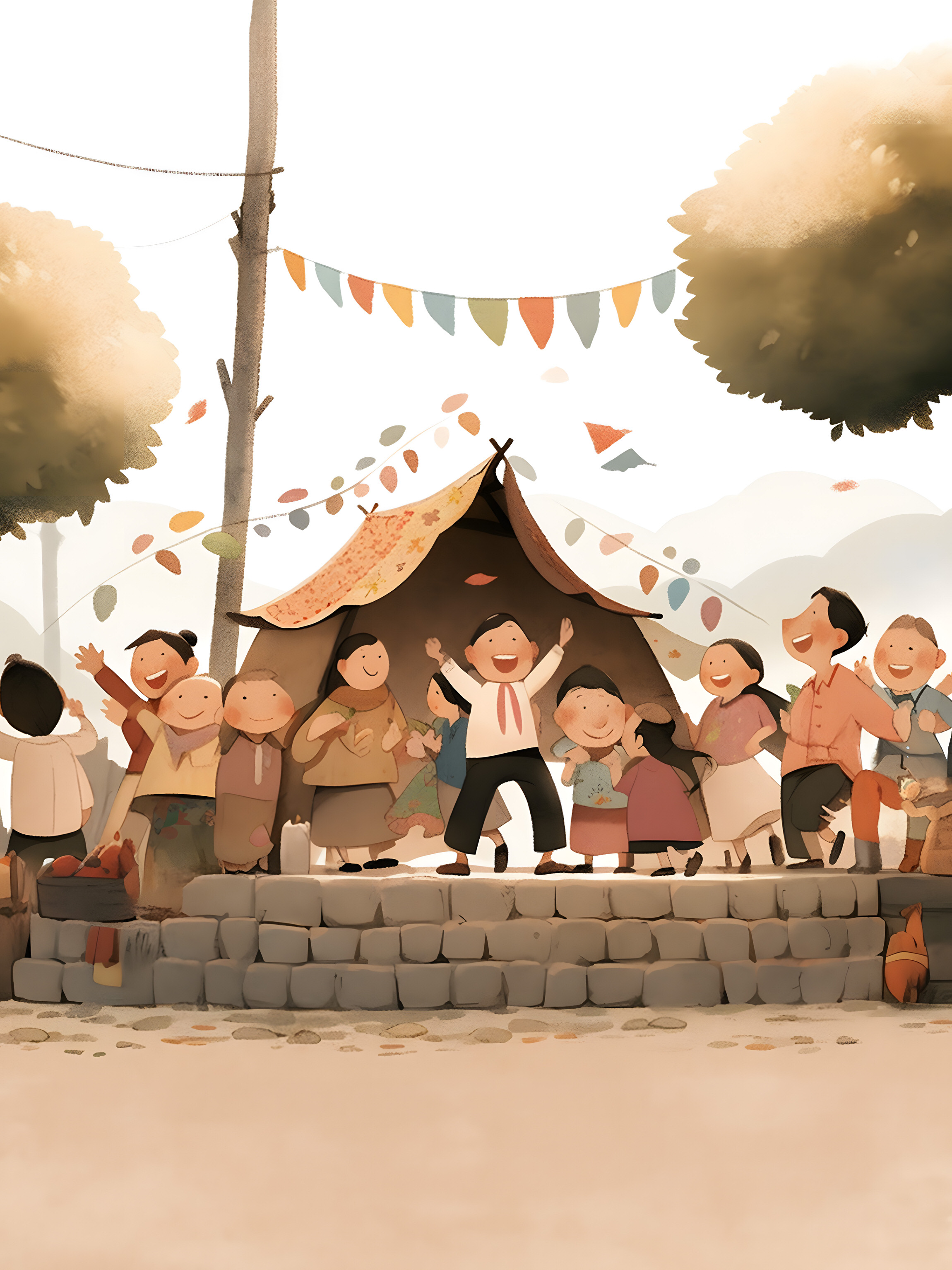Illustration for page 7 of Lily and the Laughing Unicorn